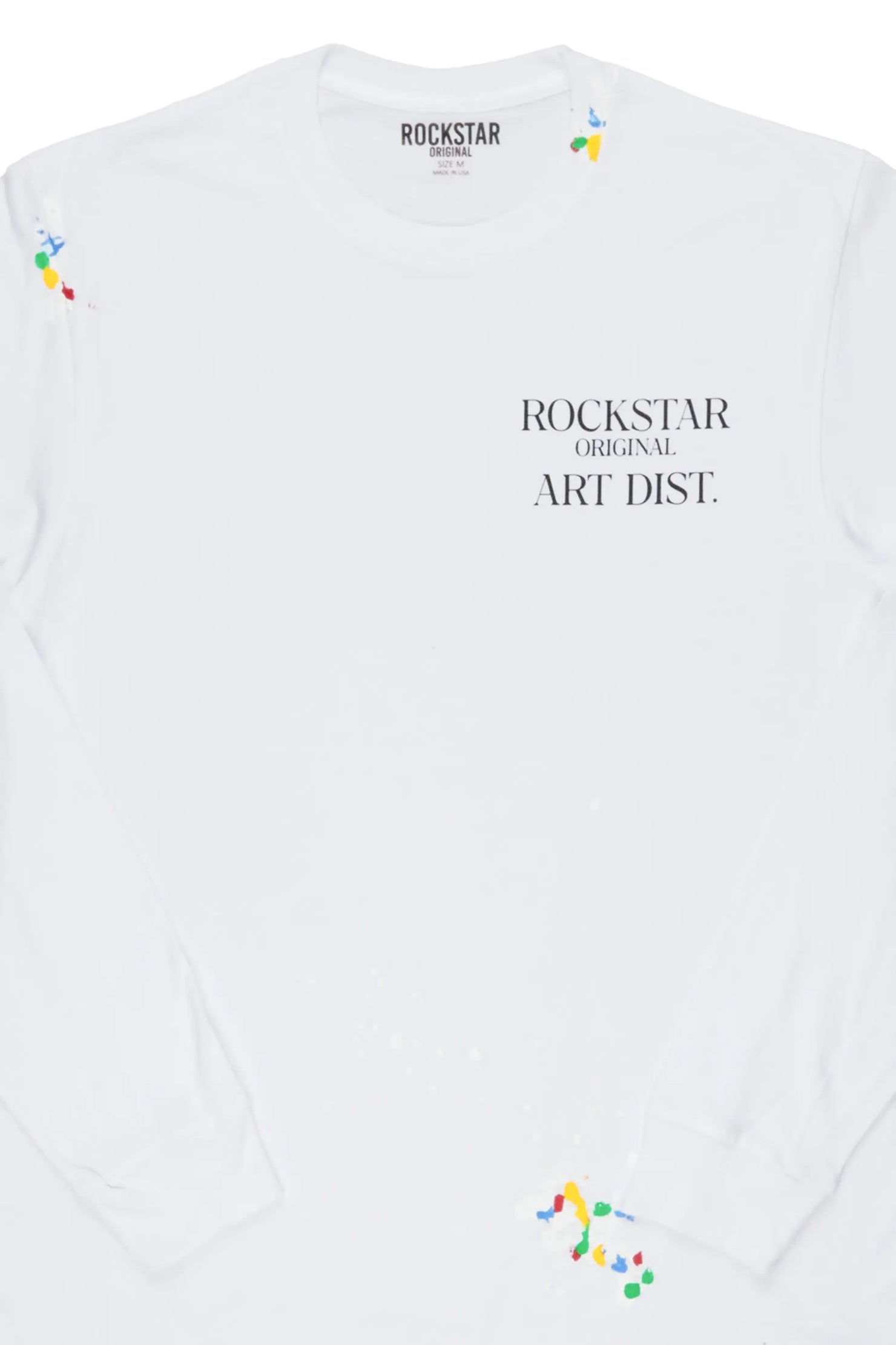 Palmer White Long Sleeve T-Shirt