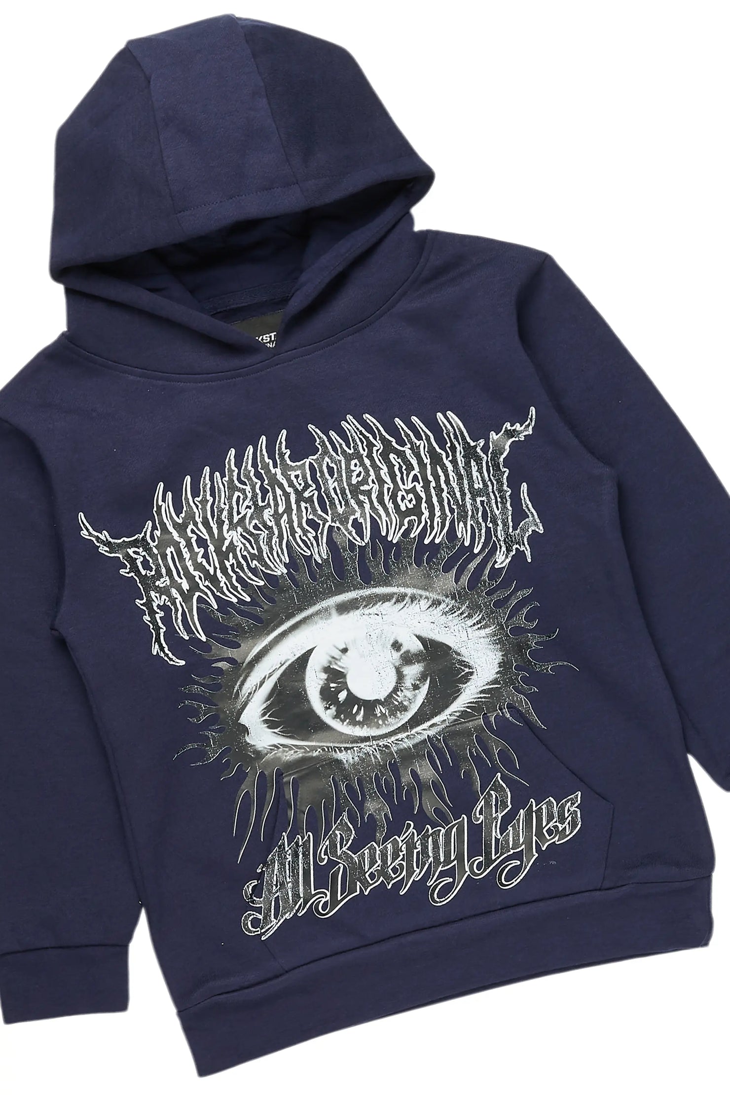 Boys All Seeing Eyes Navy Stacked Track Set