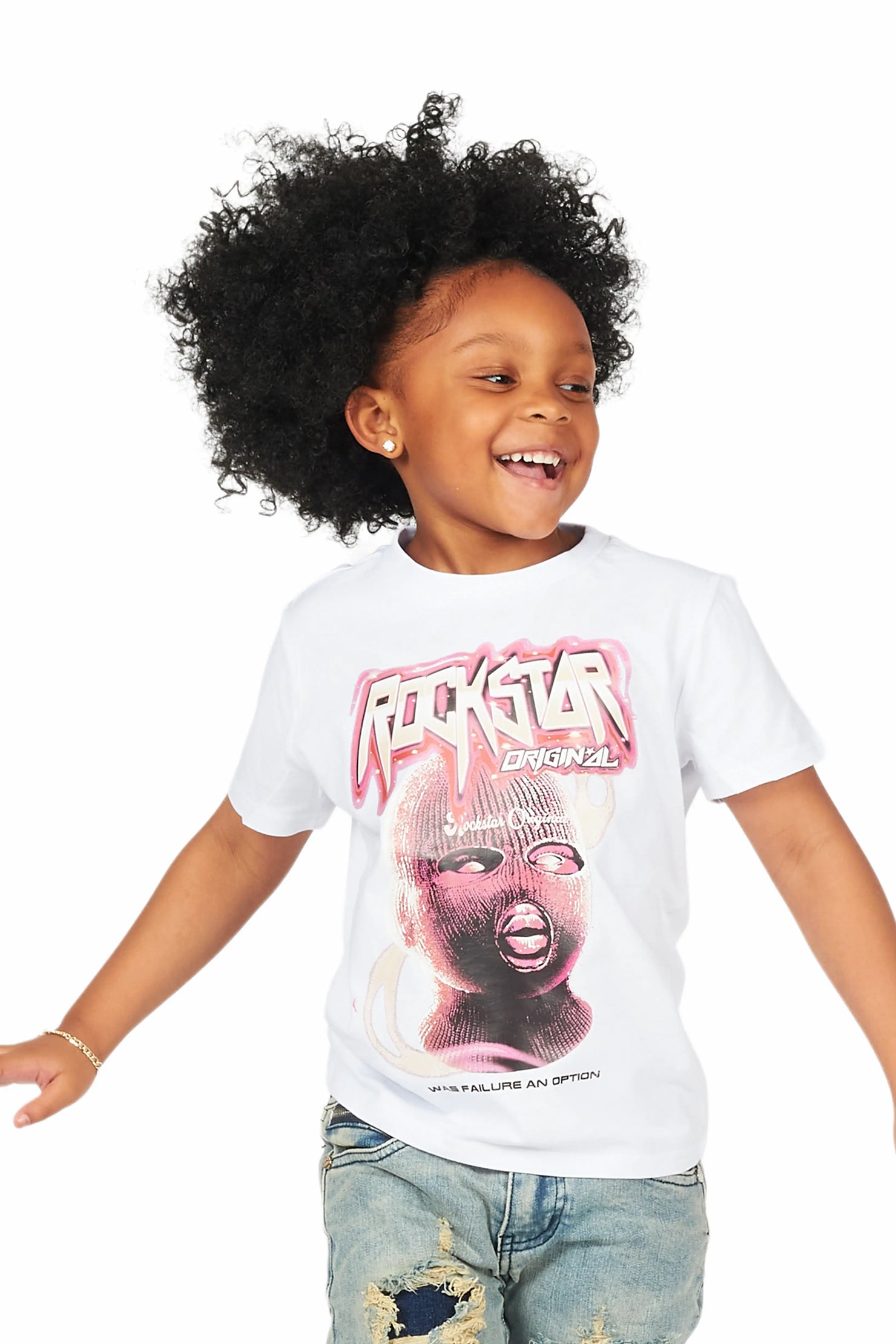 Girls Karasi White Graphic T-Shirt