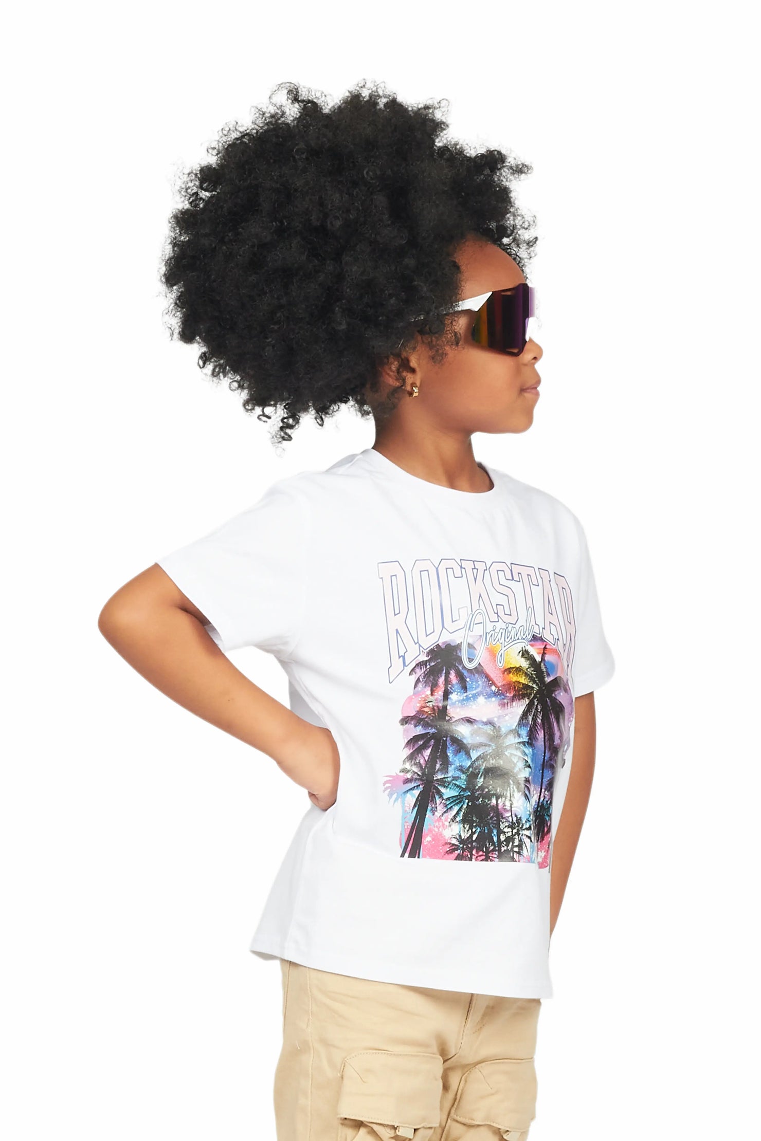 Girls Sophia White Graphic T-Shirt