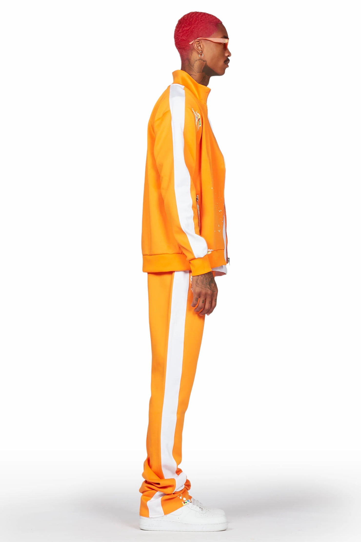 Rockstar Art Dist. Orange Tricot Super Stacked Flare Track Set