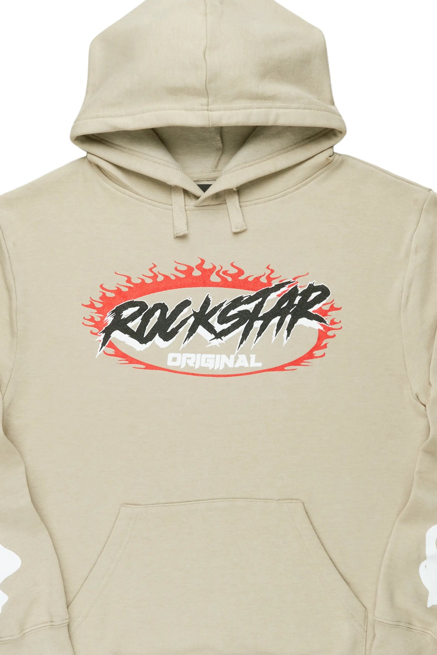 Draven Beige Graphic Hoodie