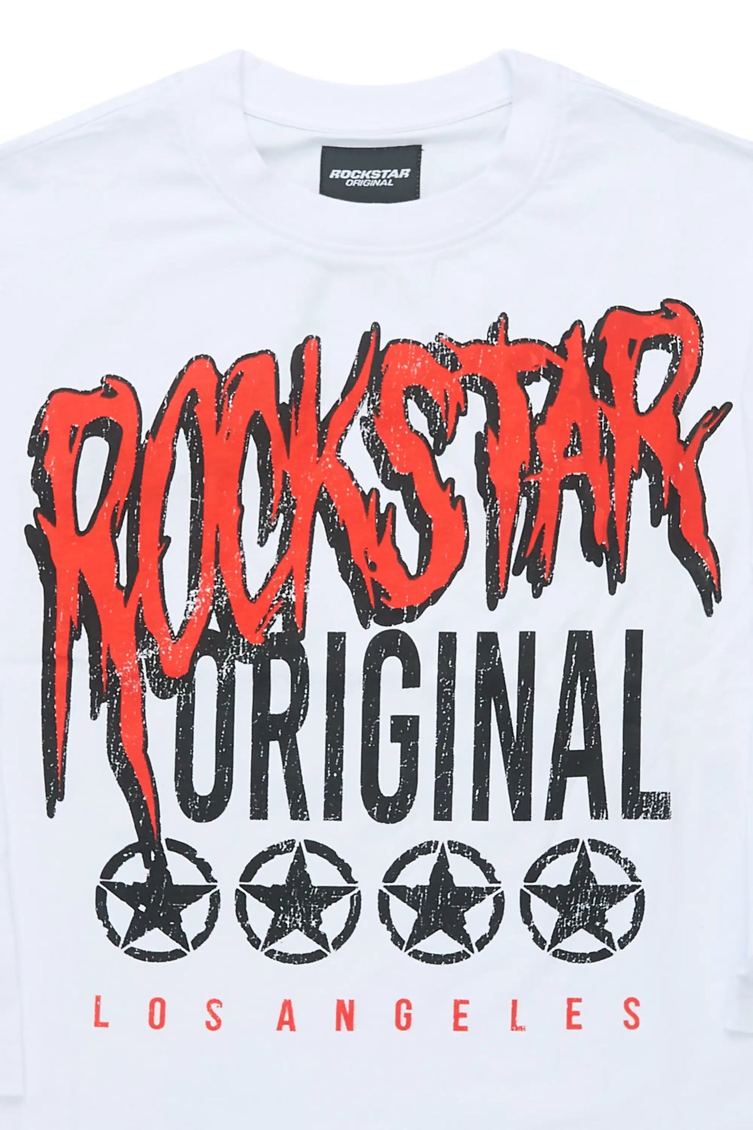 Boys Wizzurd White/Red Long Sleeve Graphic T-Shirt