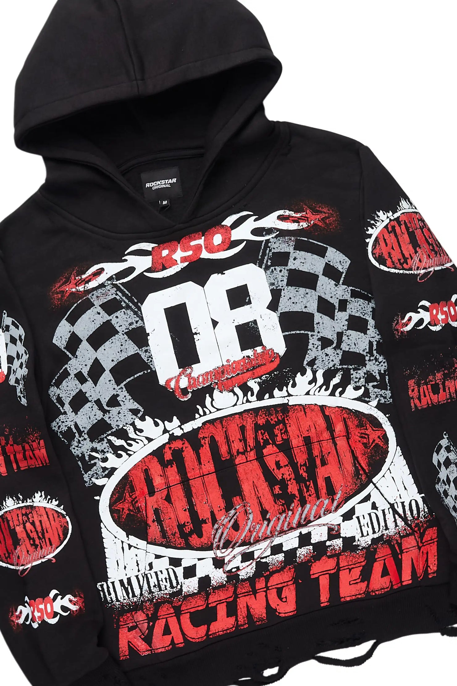 Oryen Black/Red Hoodie/Super Stacked Track Set