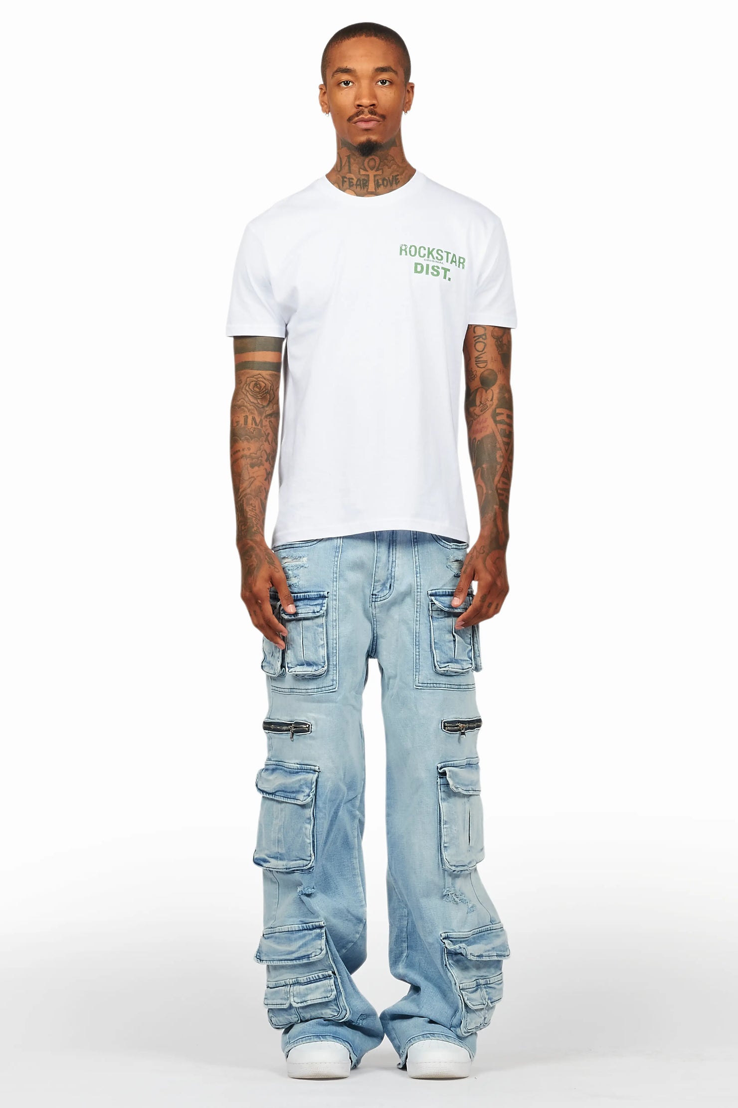 Zorig Light Blue Baggy Fit Jean