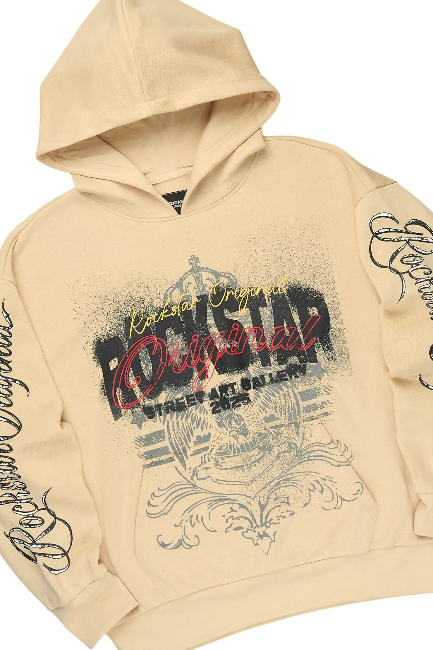 Enkel Beige Hoodie/Baggy Pant Track Set