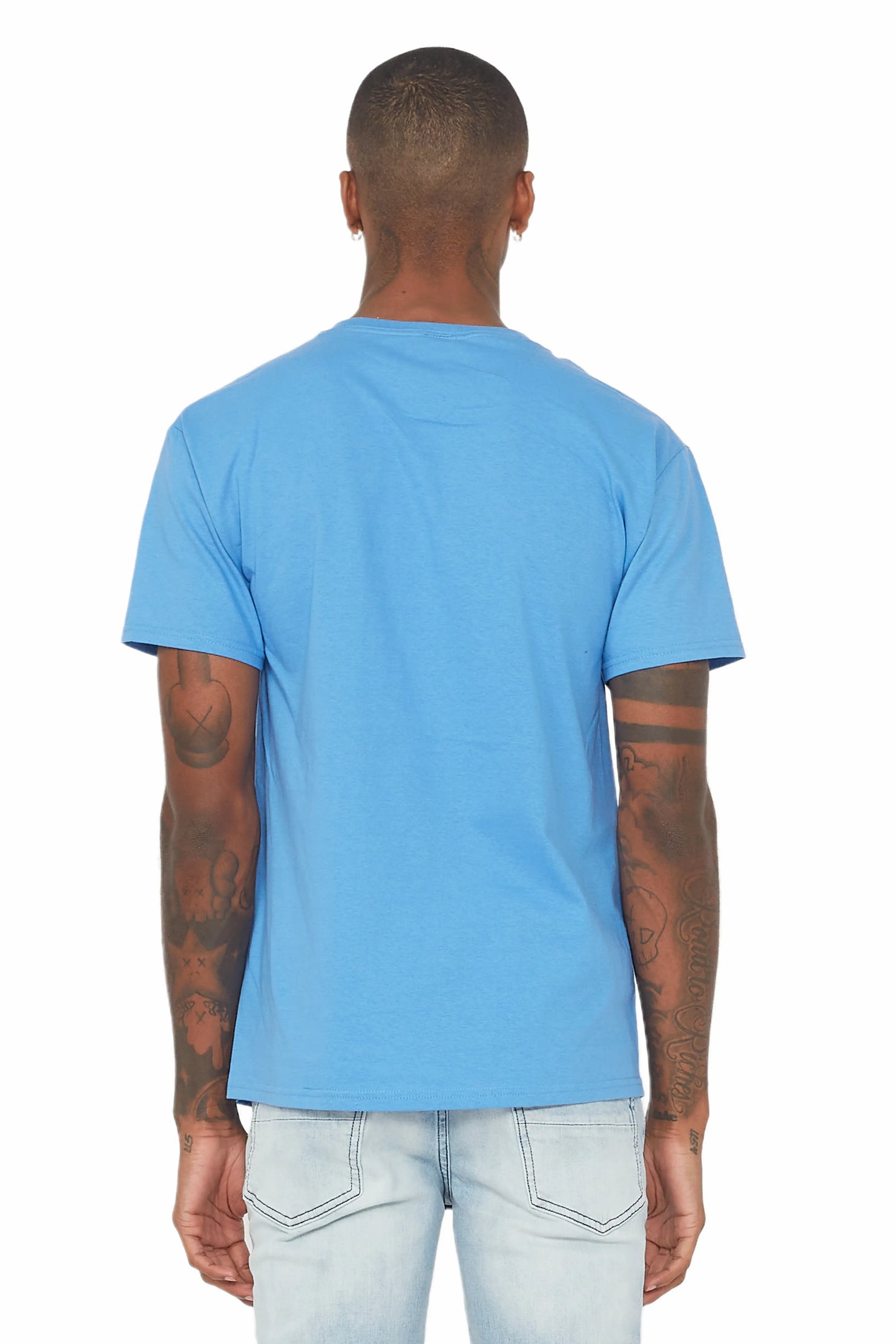 Fraust Blue Graphic T-Shirt
