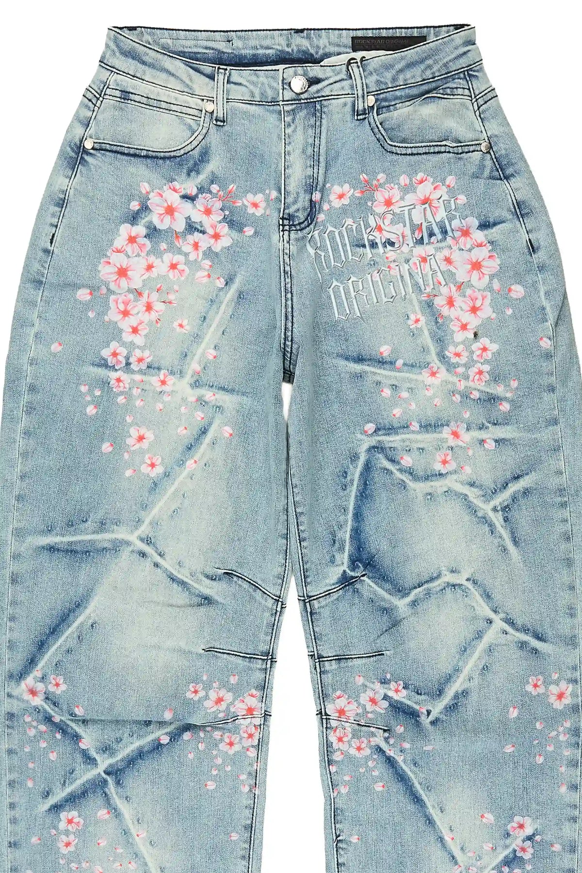 Girls Finna Blue Barrel Fit Jean