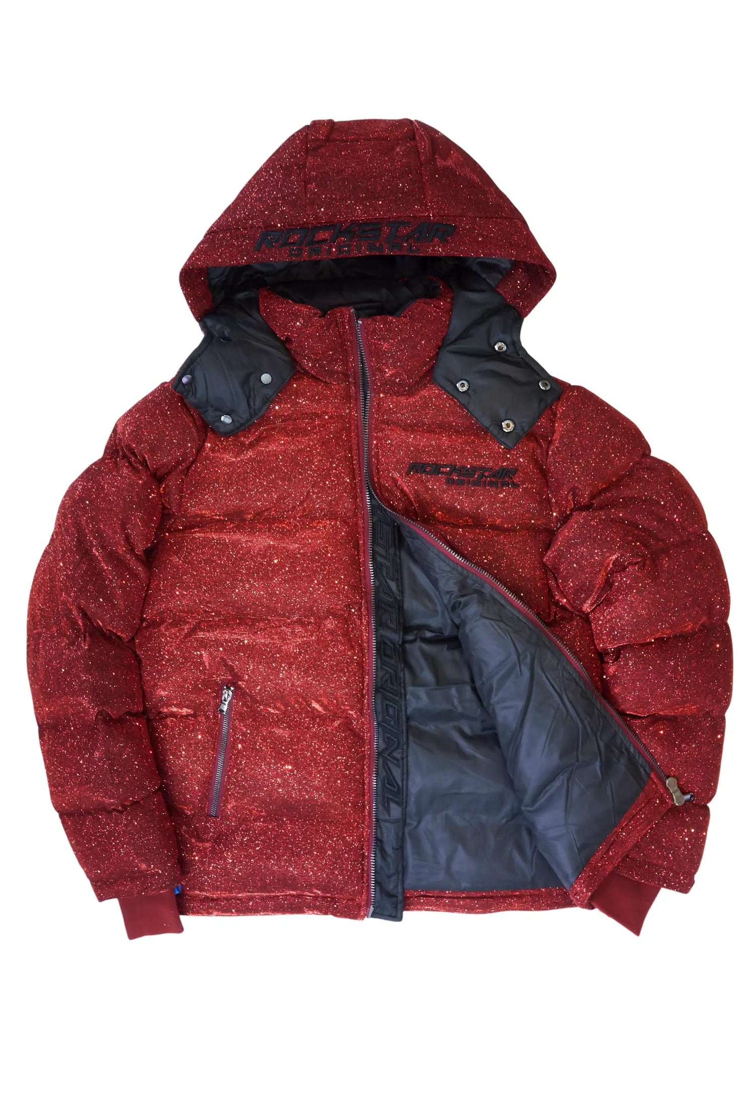 Gleam Red Puffer Jacket