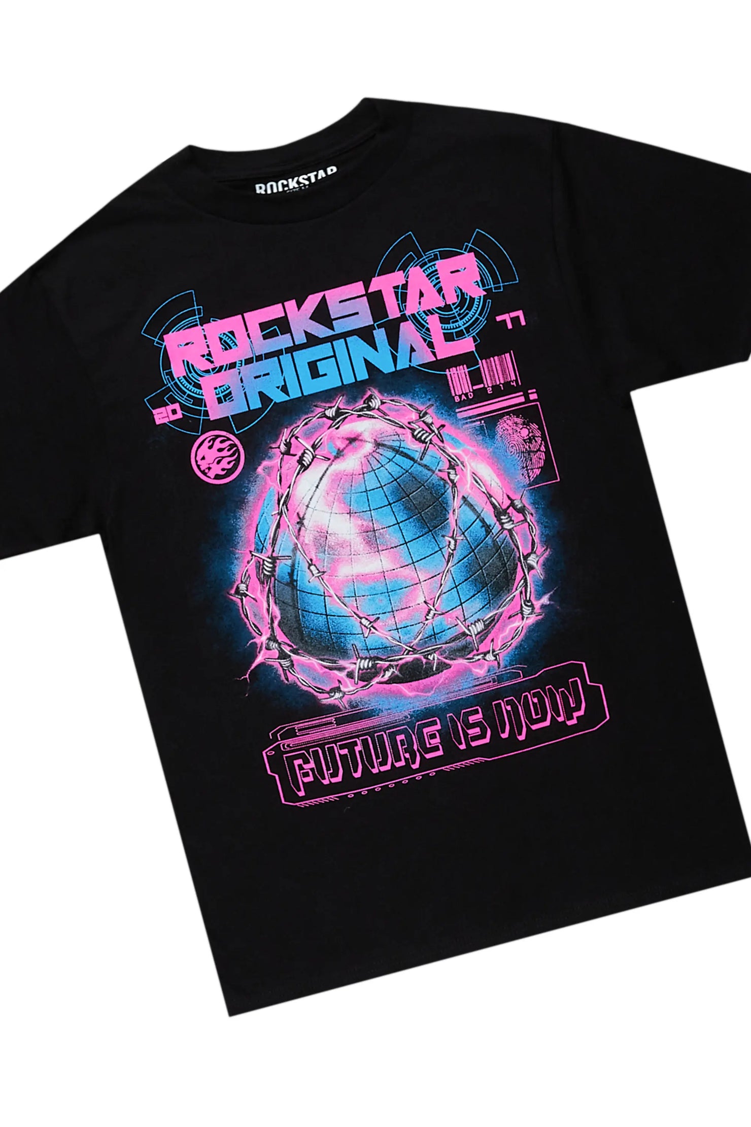 Digital Black T-Shirt & Bossko Stacked Flare Jean Bundle