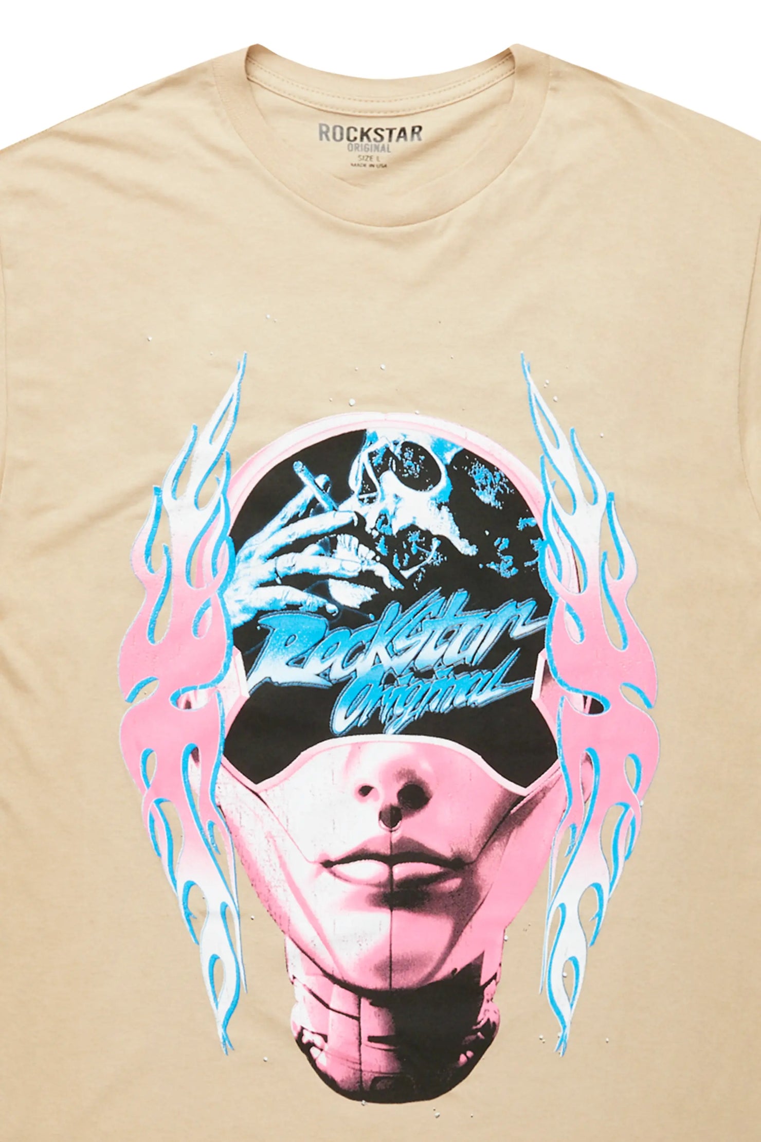 Kamiaha Beige Oversized T-Shirt