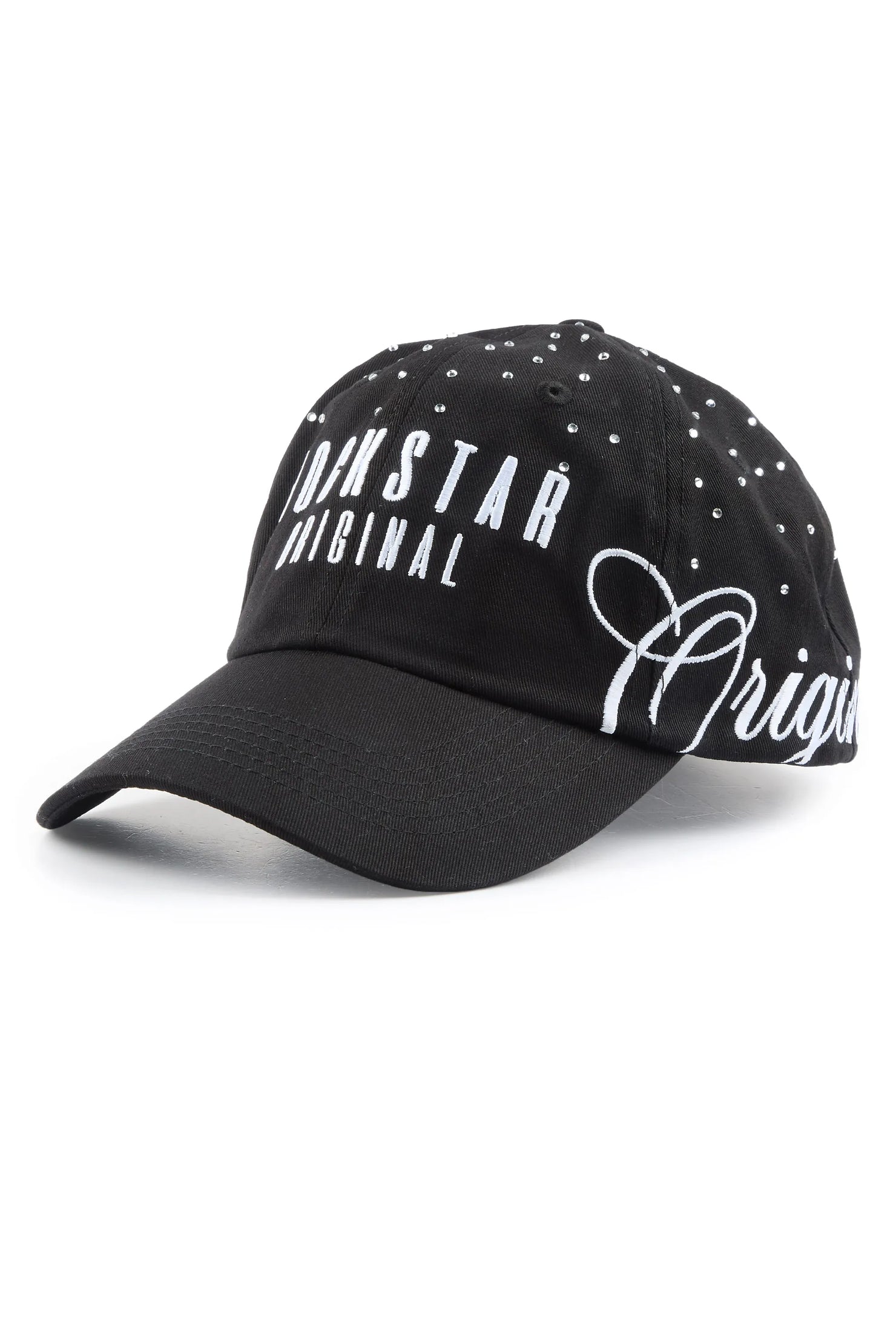Denazia Black Rhinestone Trucker Hat