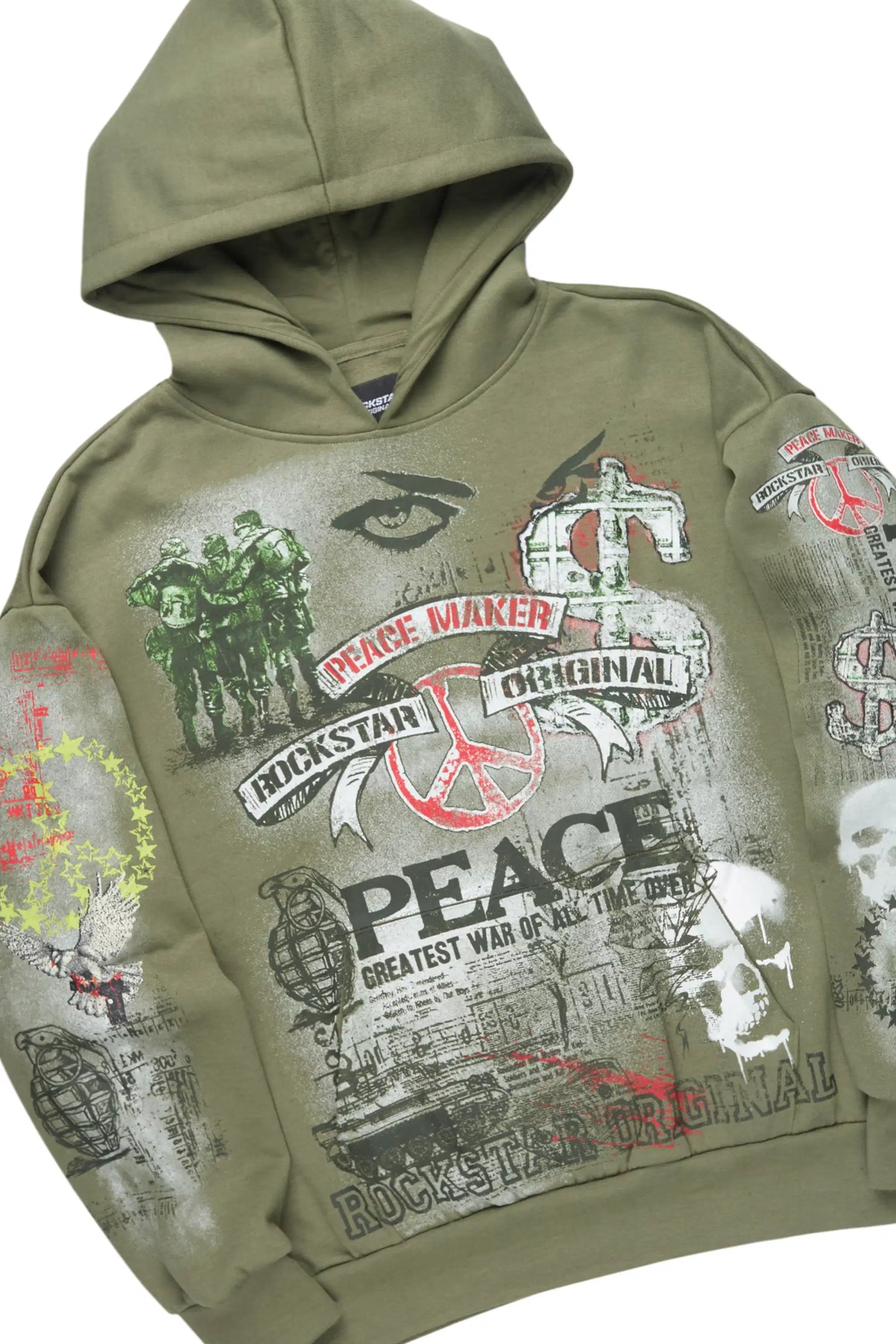 Seiko Army Green Hoodie Baggy Track Set