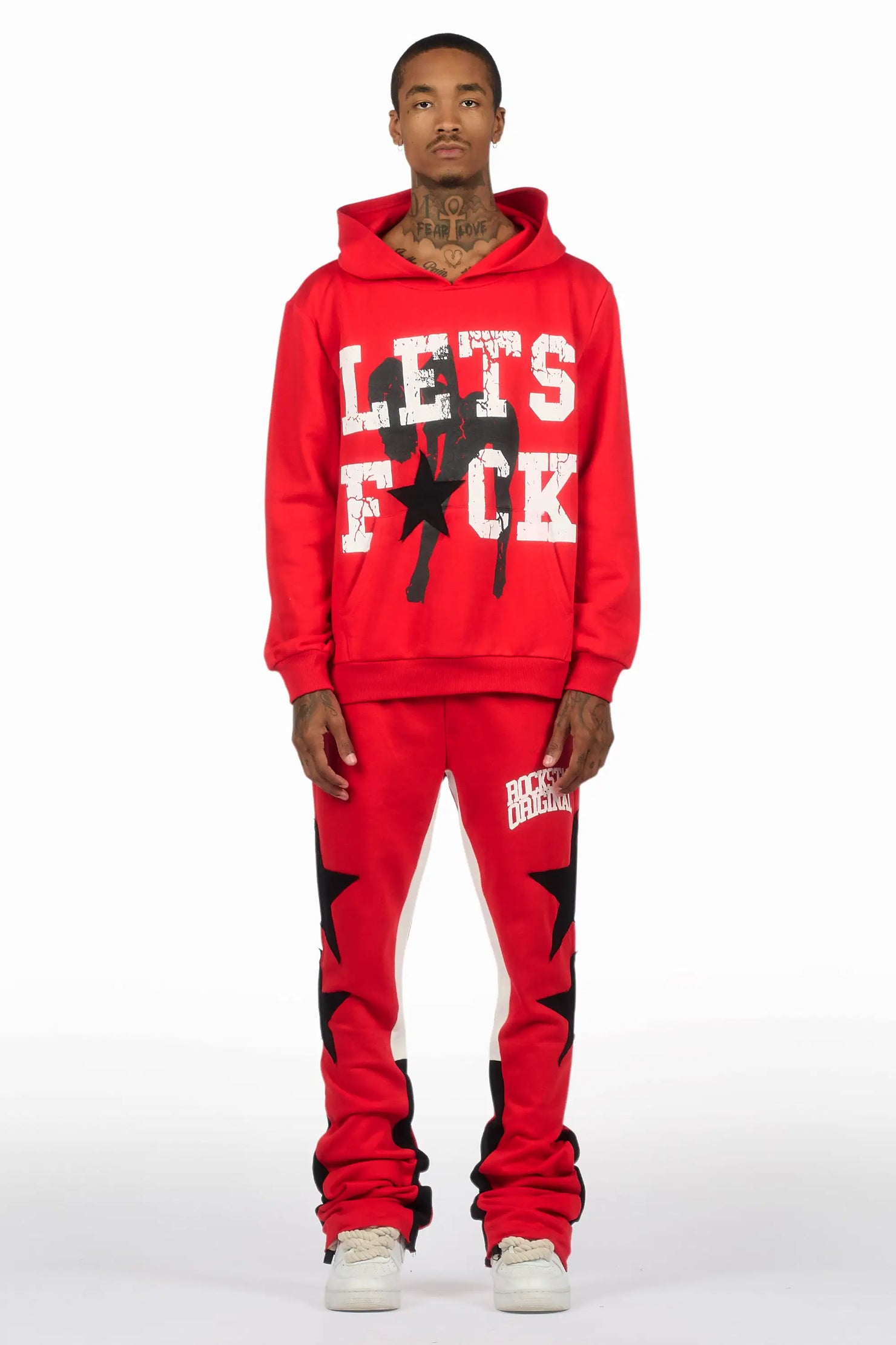 Pacino Red Stacked Track Set