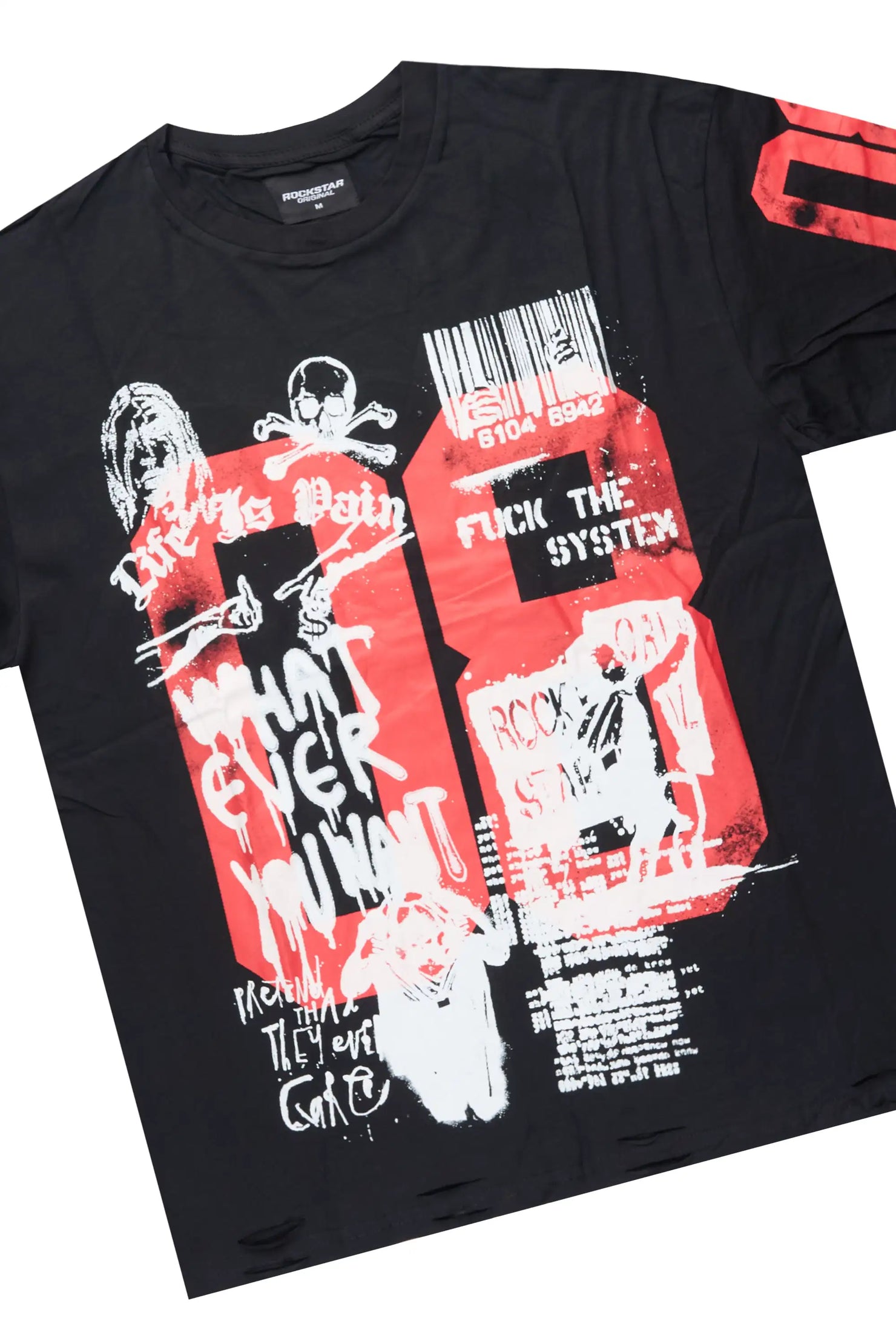Grill Black T-Shirt/Stacked Flare Jean Bundle