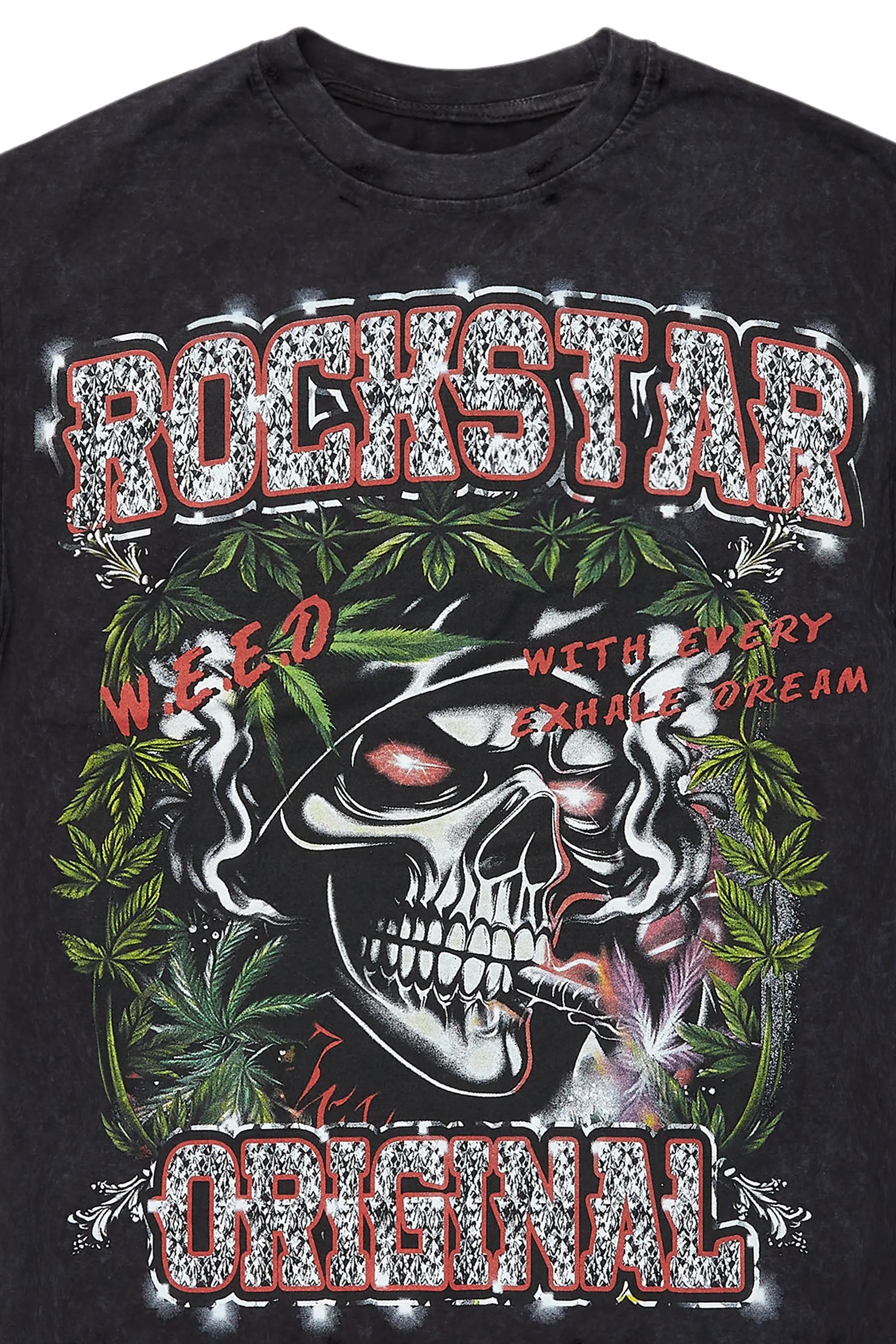 Hyzon Black Oversized Graphic T-Shirt