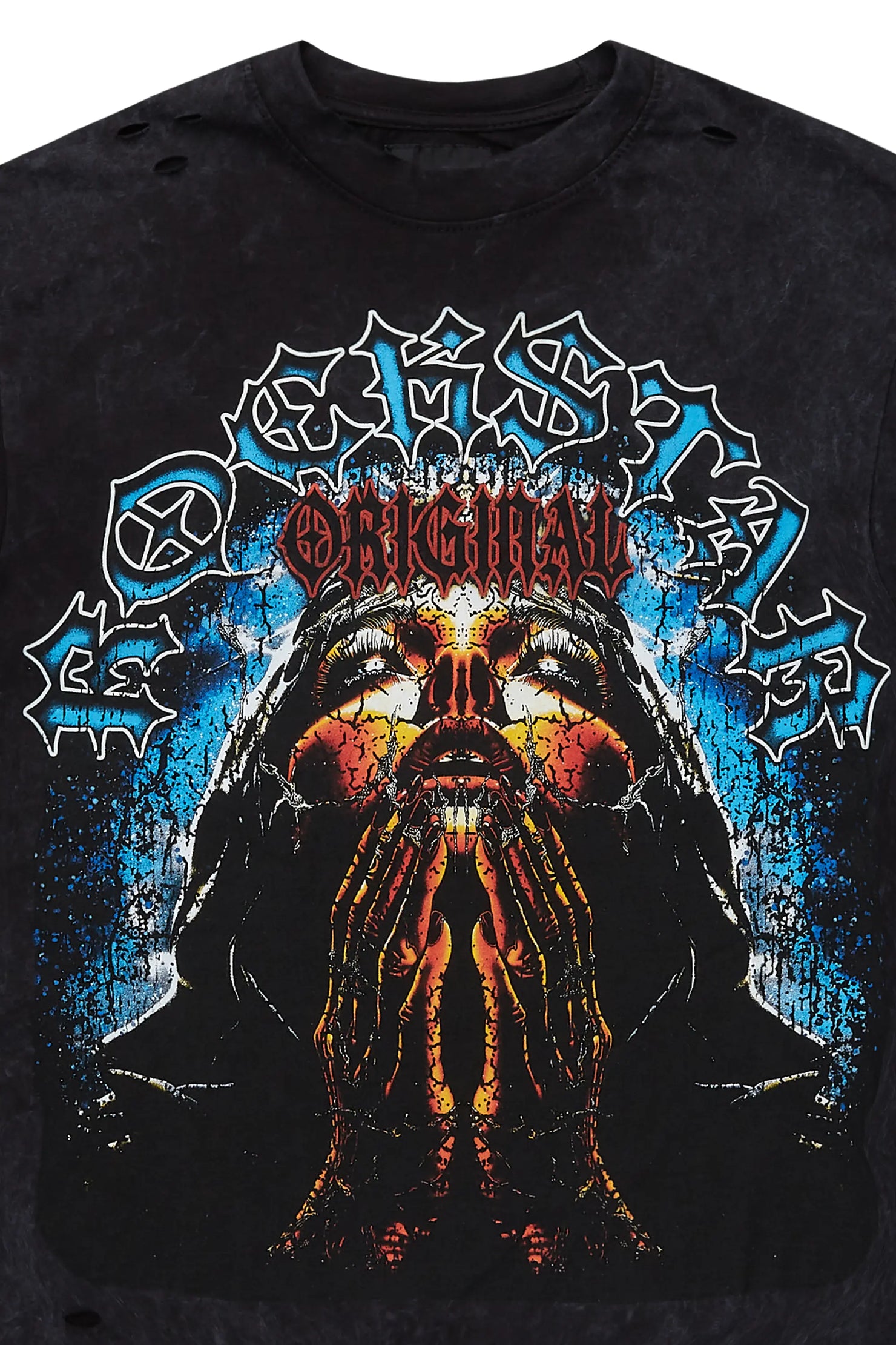 Dallan Vintage Black Oversized Graphic T-Shirt