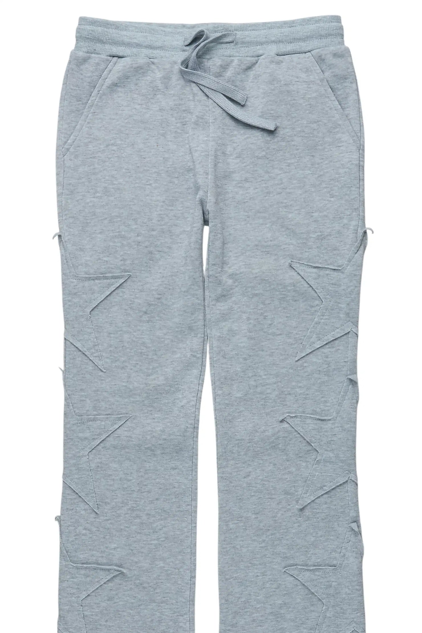 Girls Sinayah Grey Stacked Track Pant