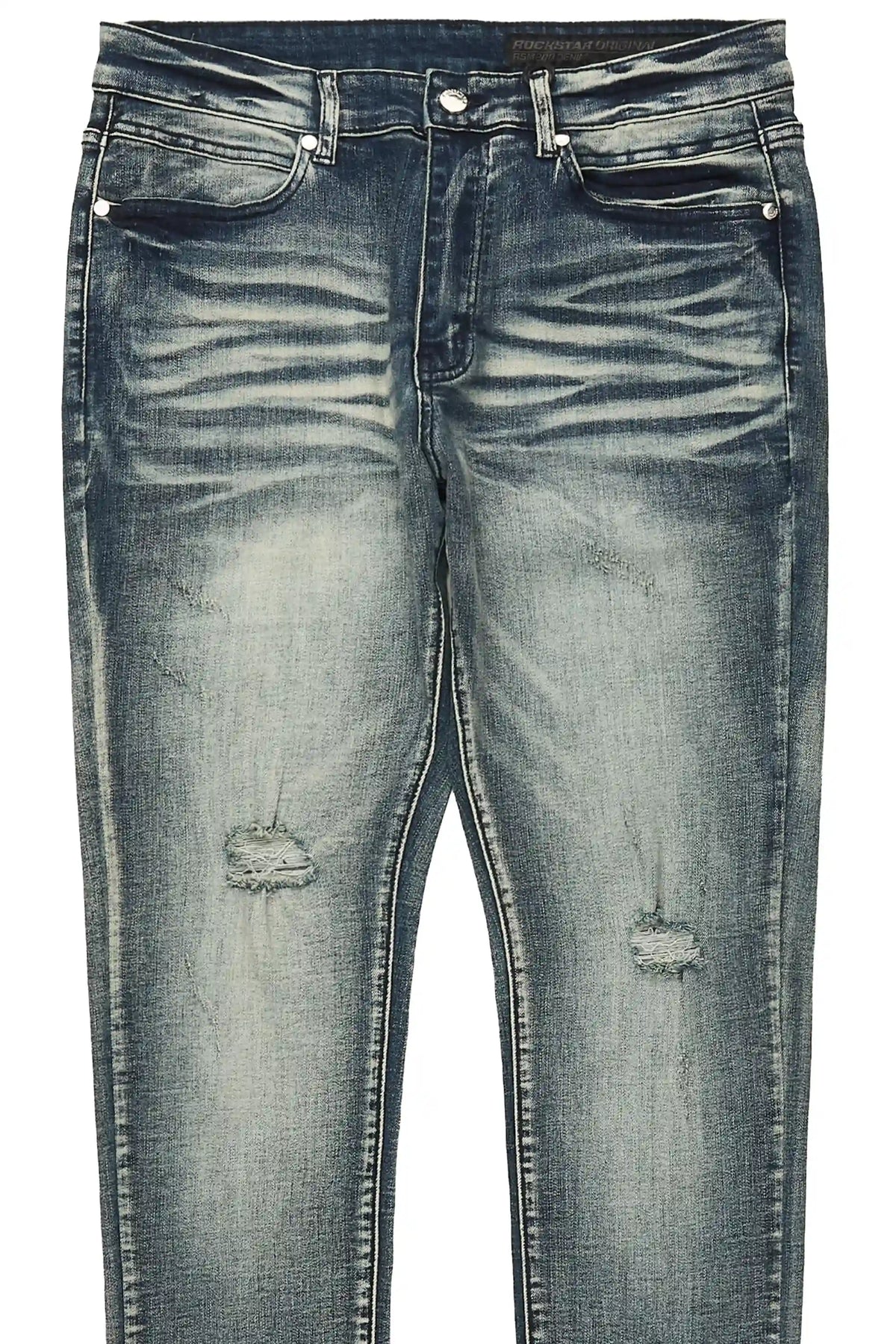 Macker Dark Blue Slim Fit Jean