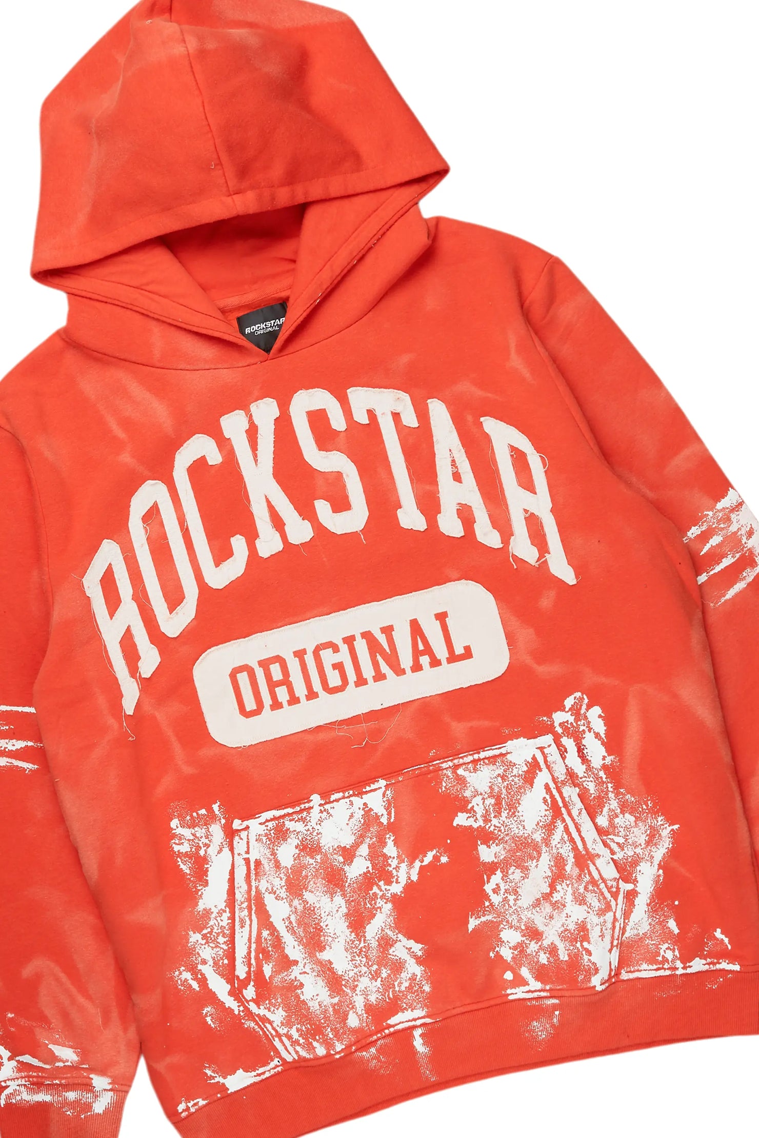 Karlo Orange Hoodie/Stacked Flare Jean Bundle