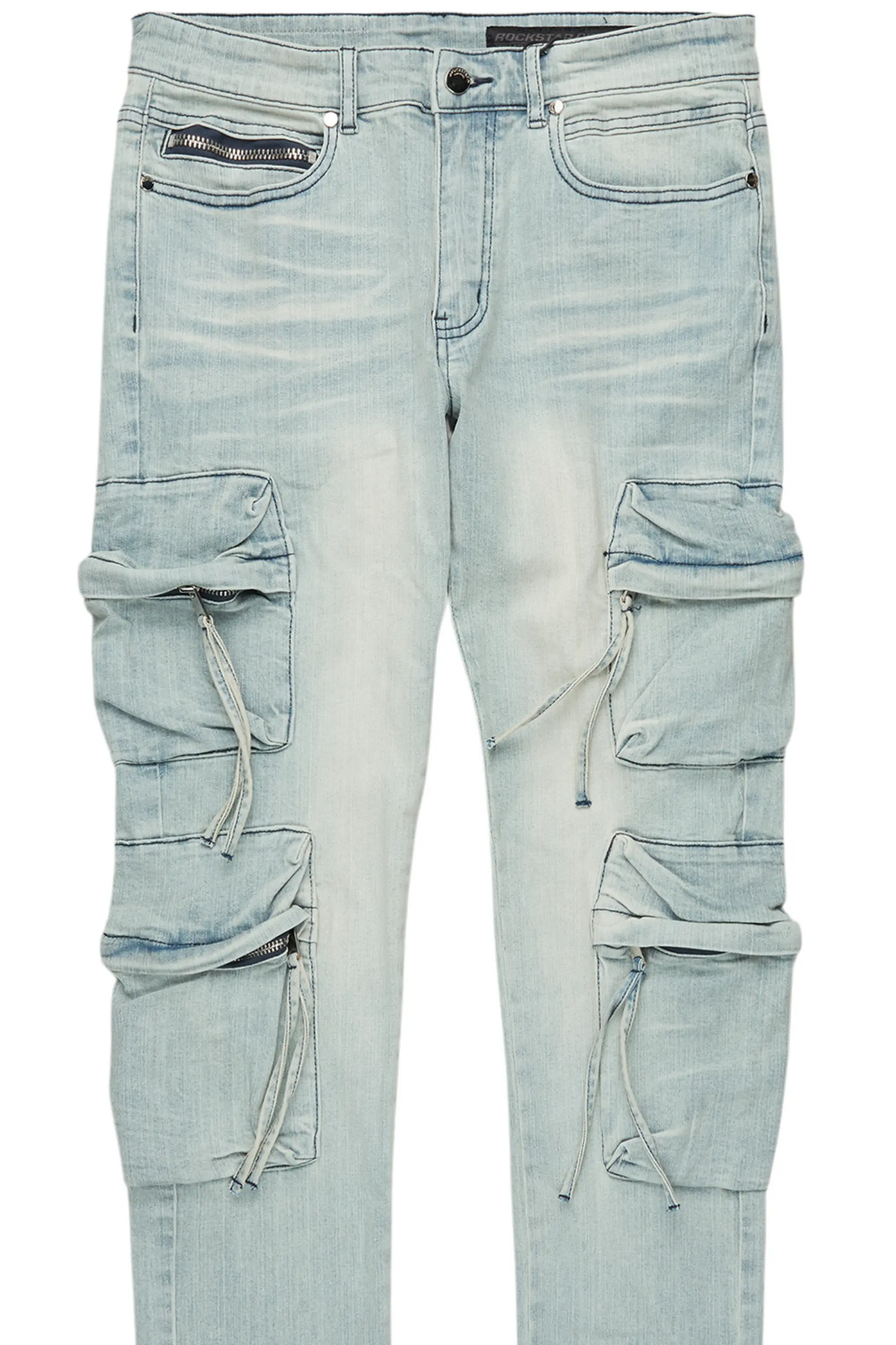 Rodion Blue Slim Fit Cargo Jean