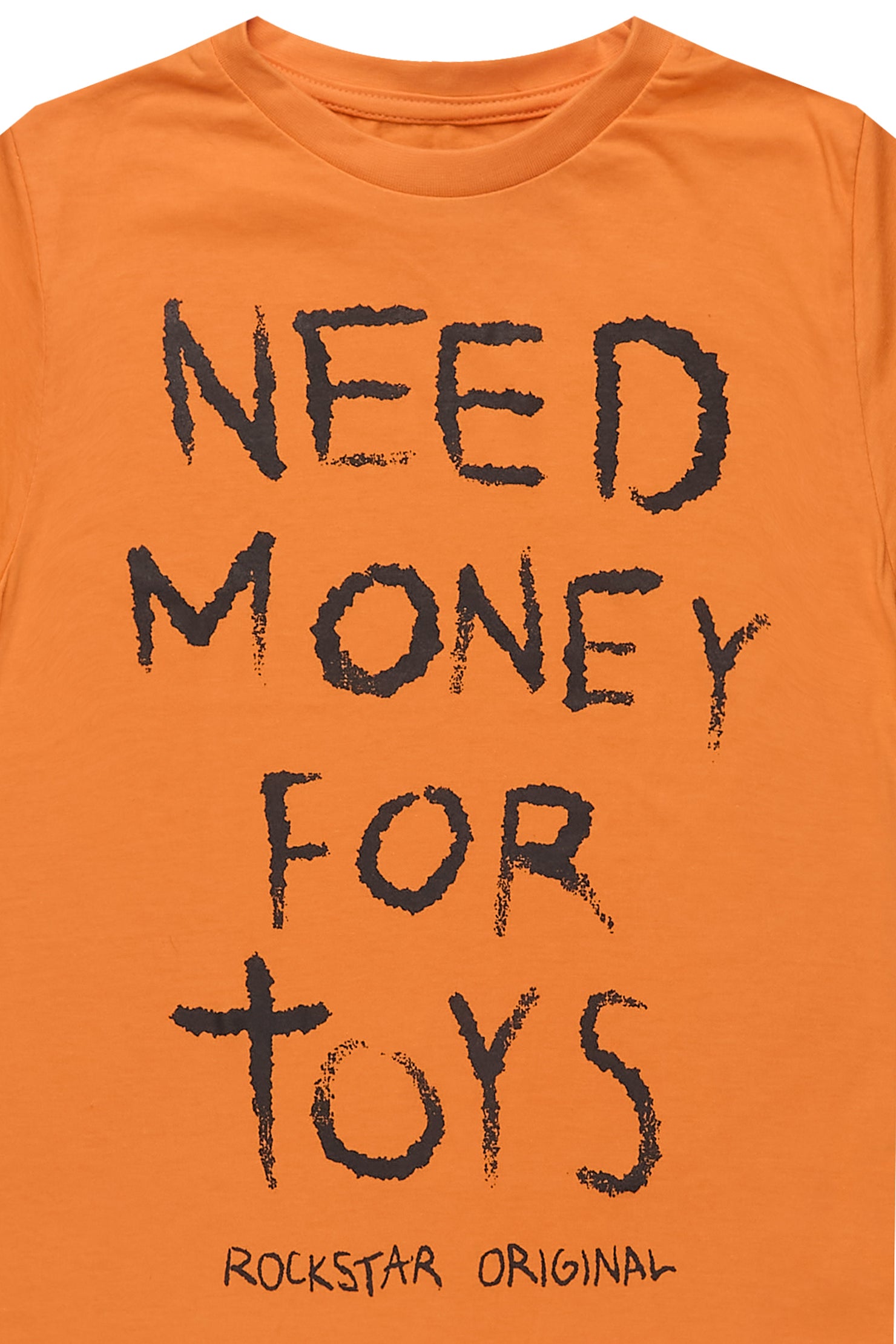 Boys M4 Toys Orange/Black Graphic T-Shirt
