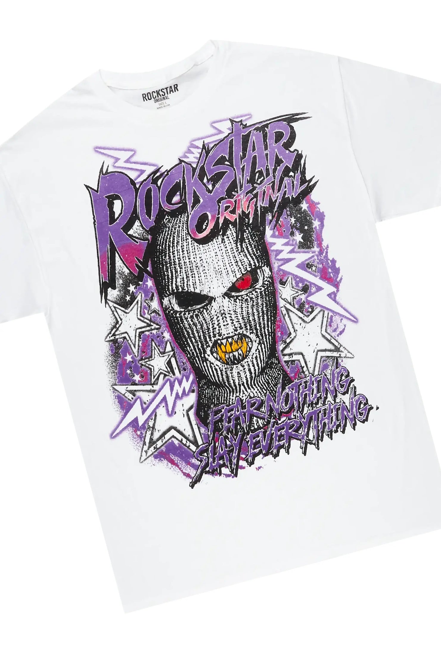 Kantin White T-Shirt & Korren Beige Stacked Flare Jean Bundle