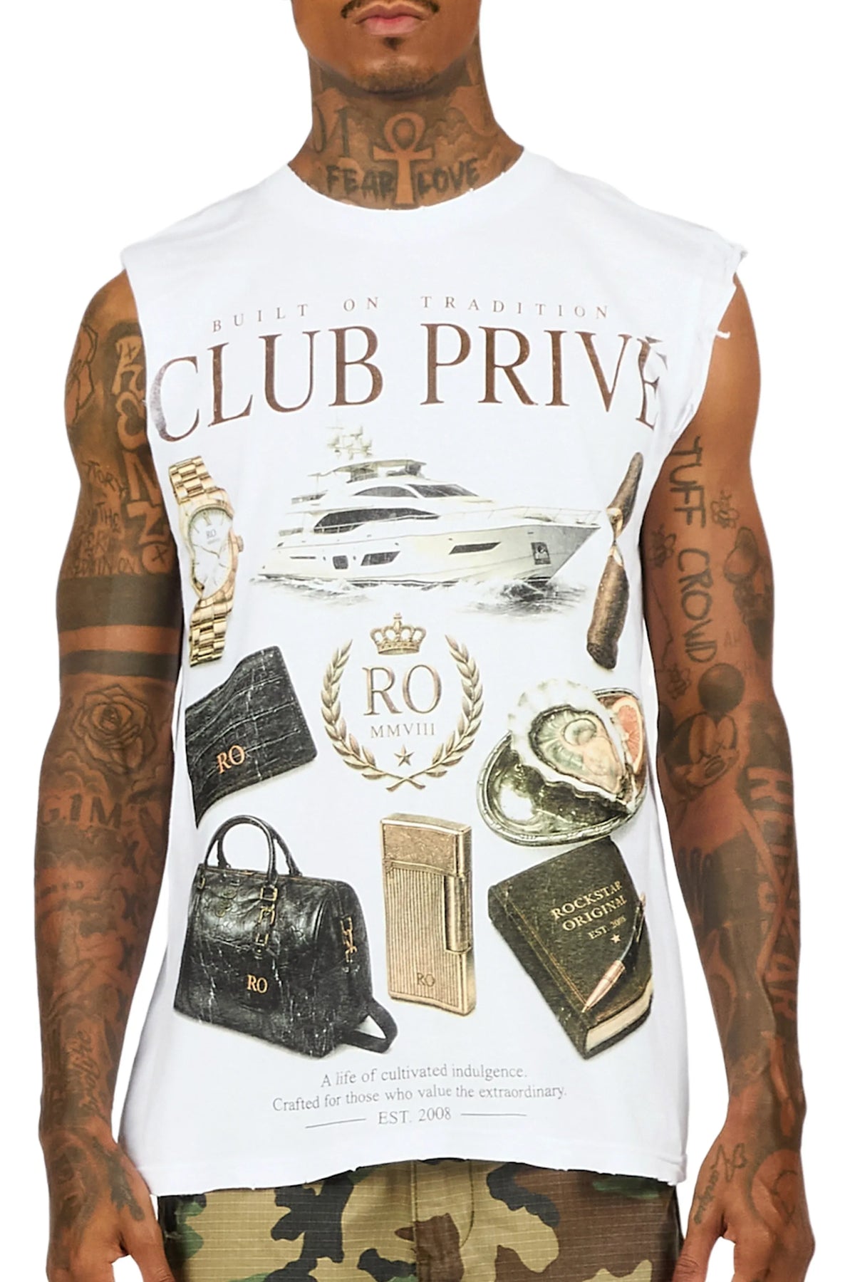 Axton White Oversized Graphic T-Shirt