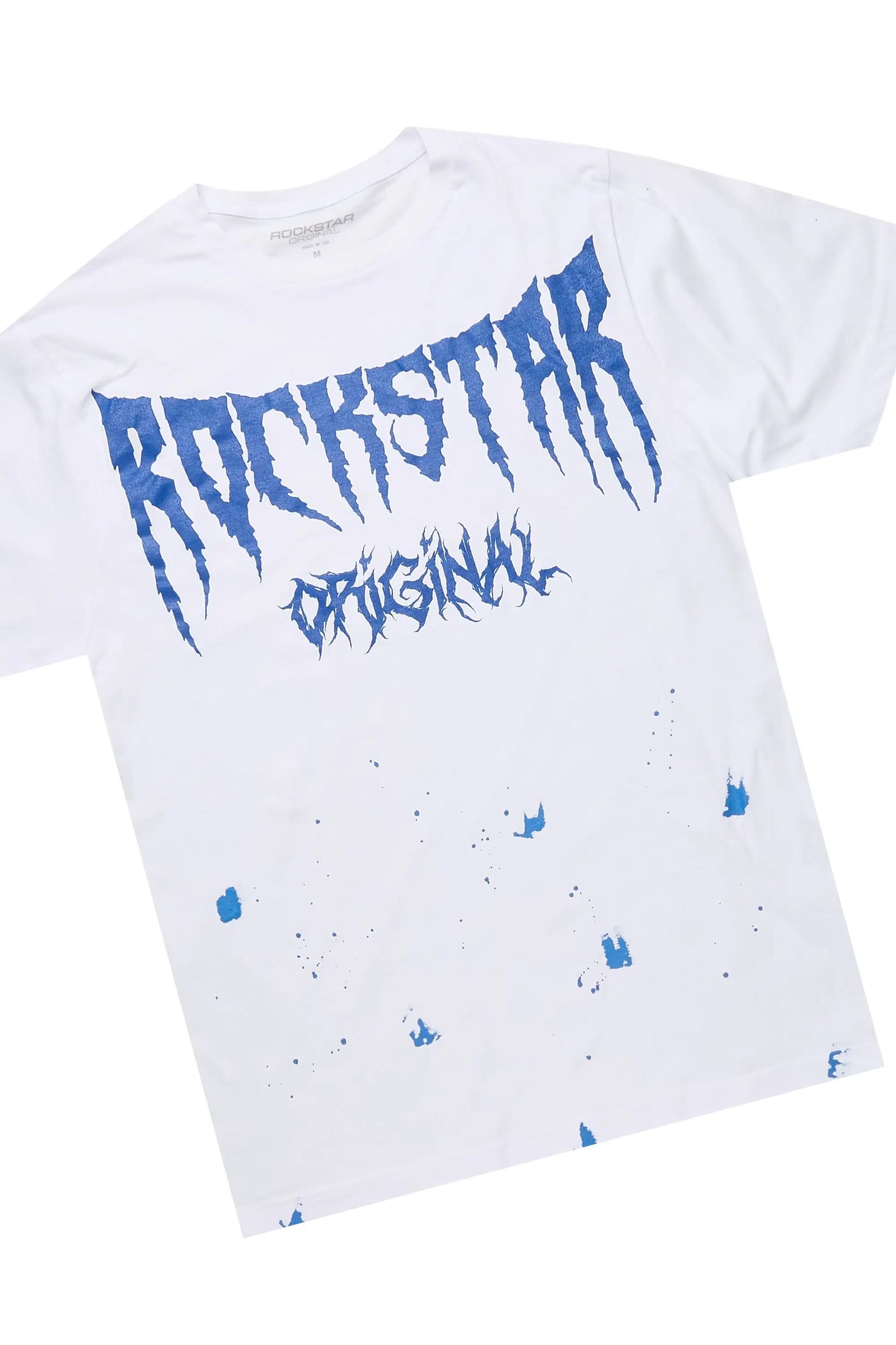 Dayasia White/Royal Blue T-Shirt Track Set