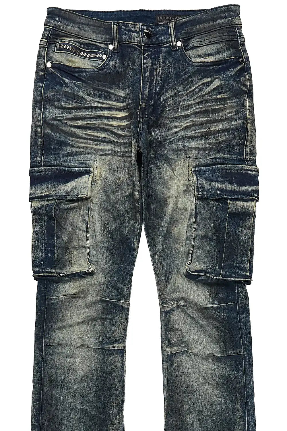 Cruz Dark Blue Stacked Fit Jean