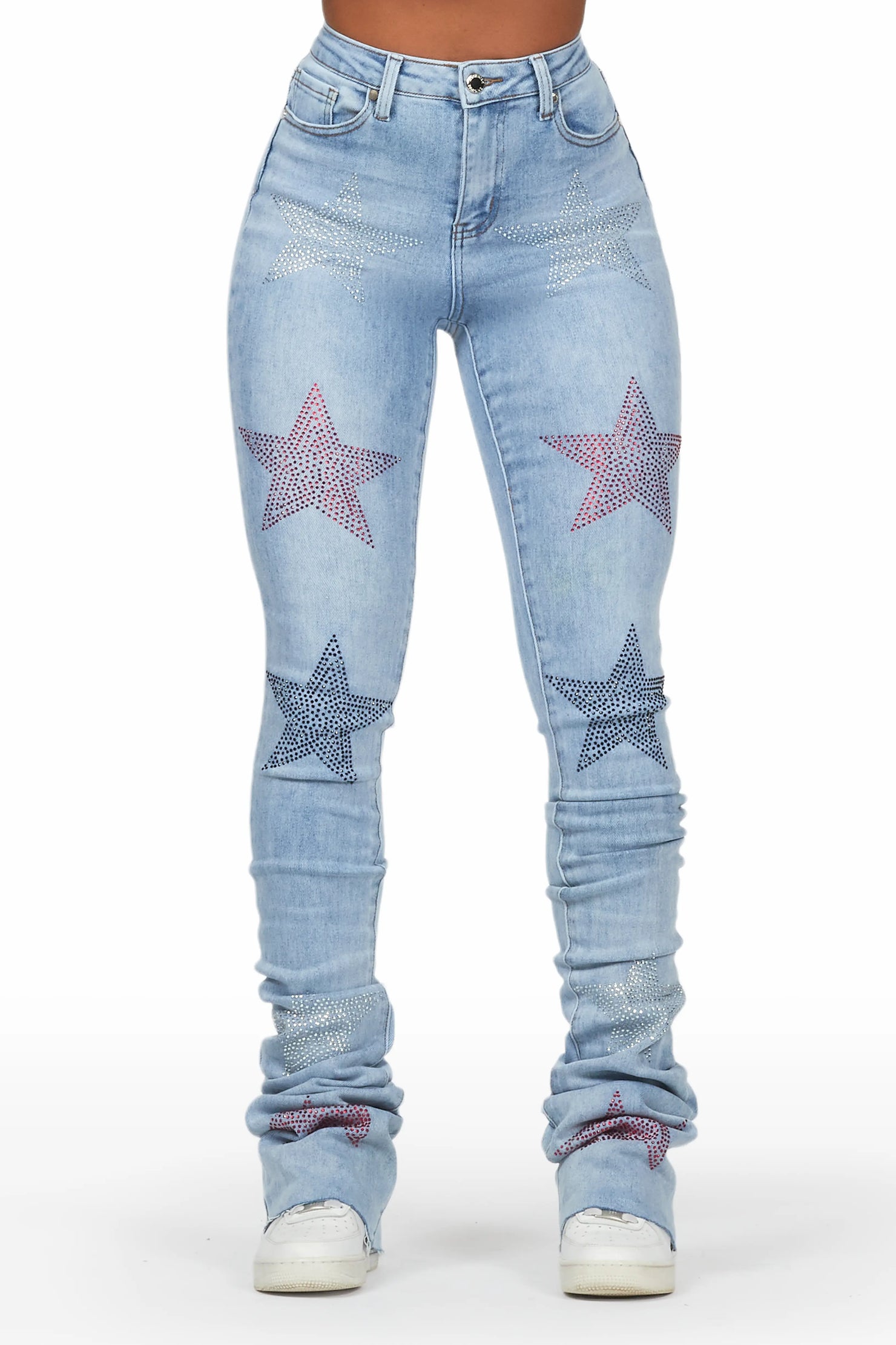 Stargirl Med. Wash Super Stacked Jean