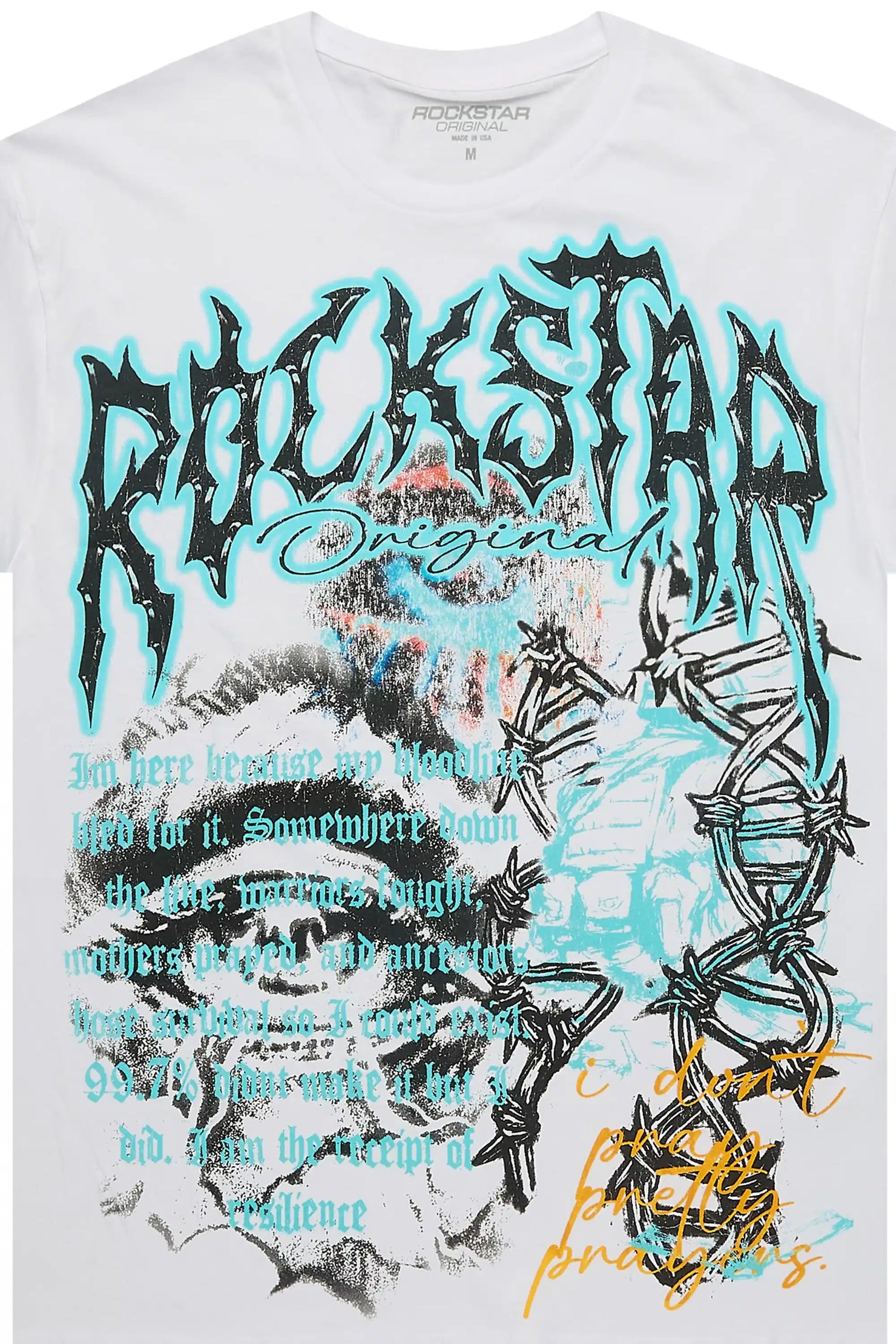 Terrina White Graphic Short Sleeve Tee