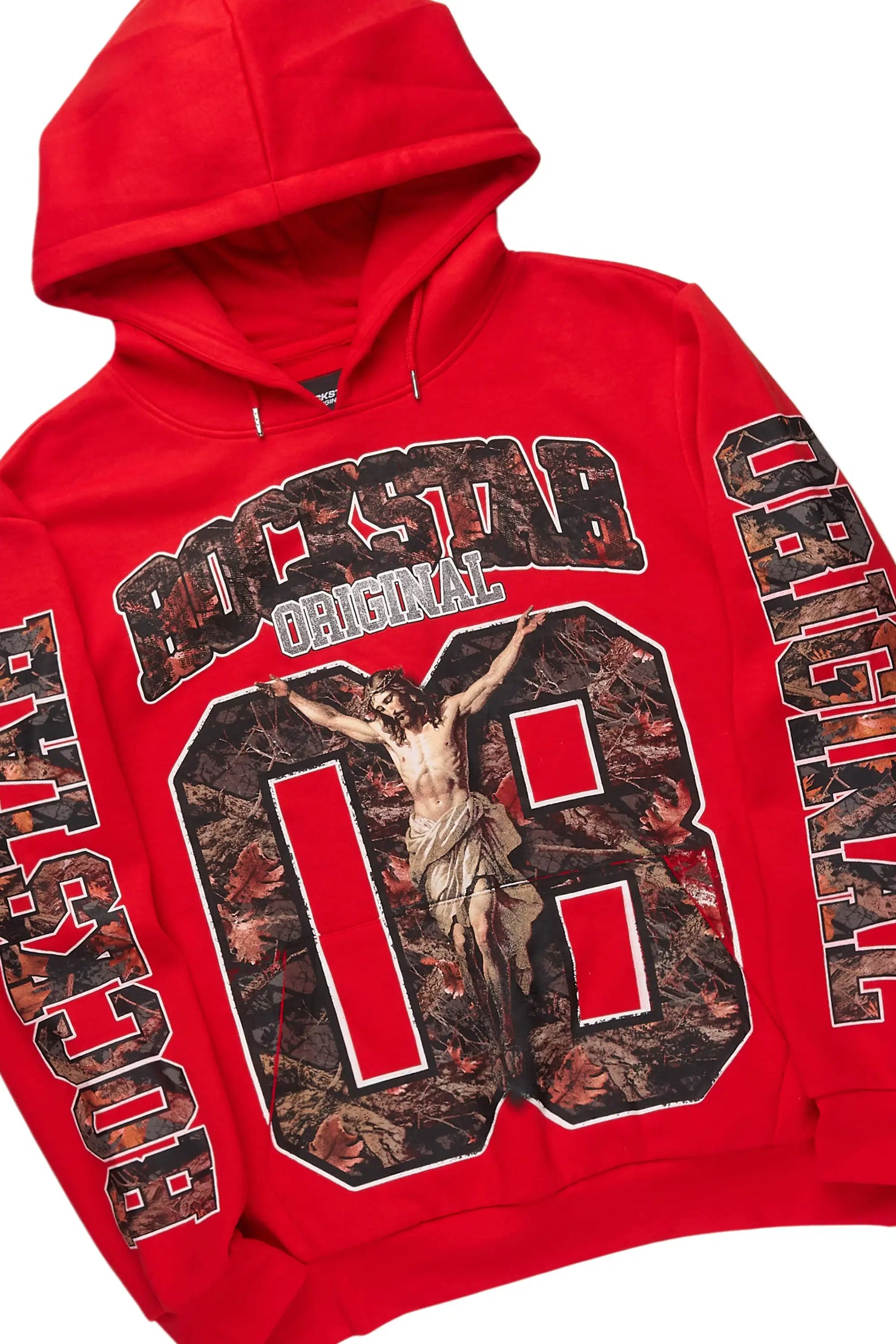 Fields Red Hoodie/Stacked Pant Track Set