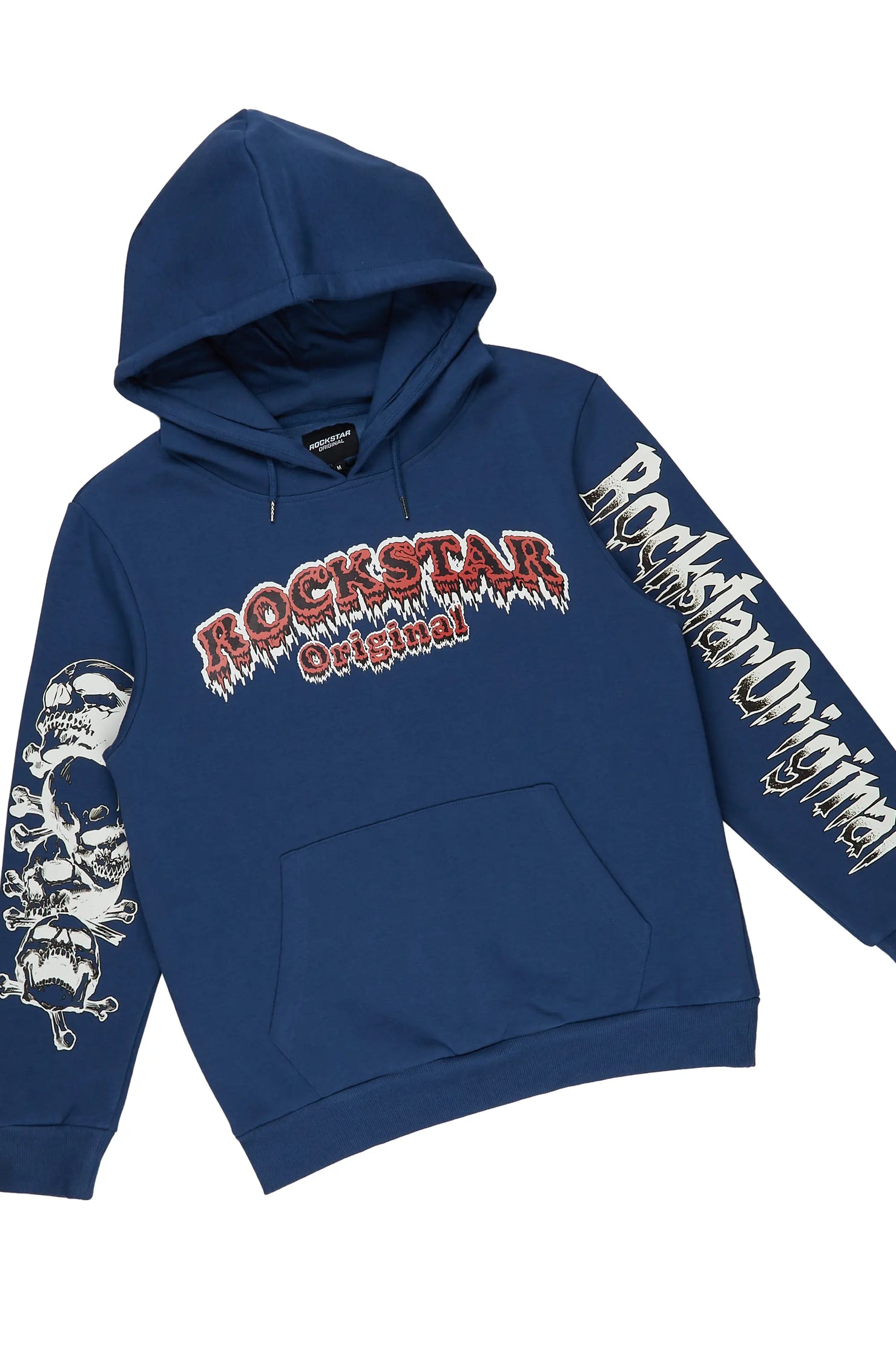 Tabor Navy Graphic Hoodie/Stacked Flare Pant Track Set