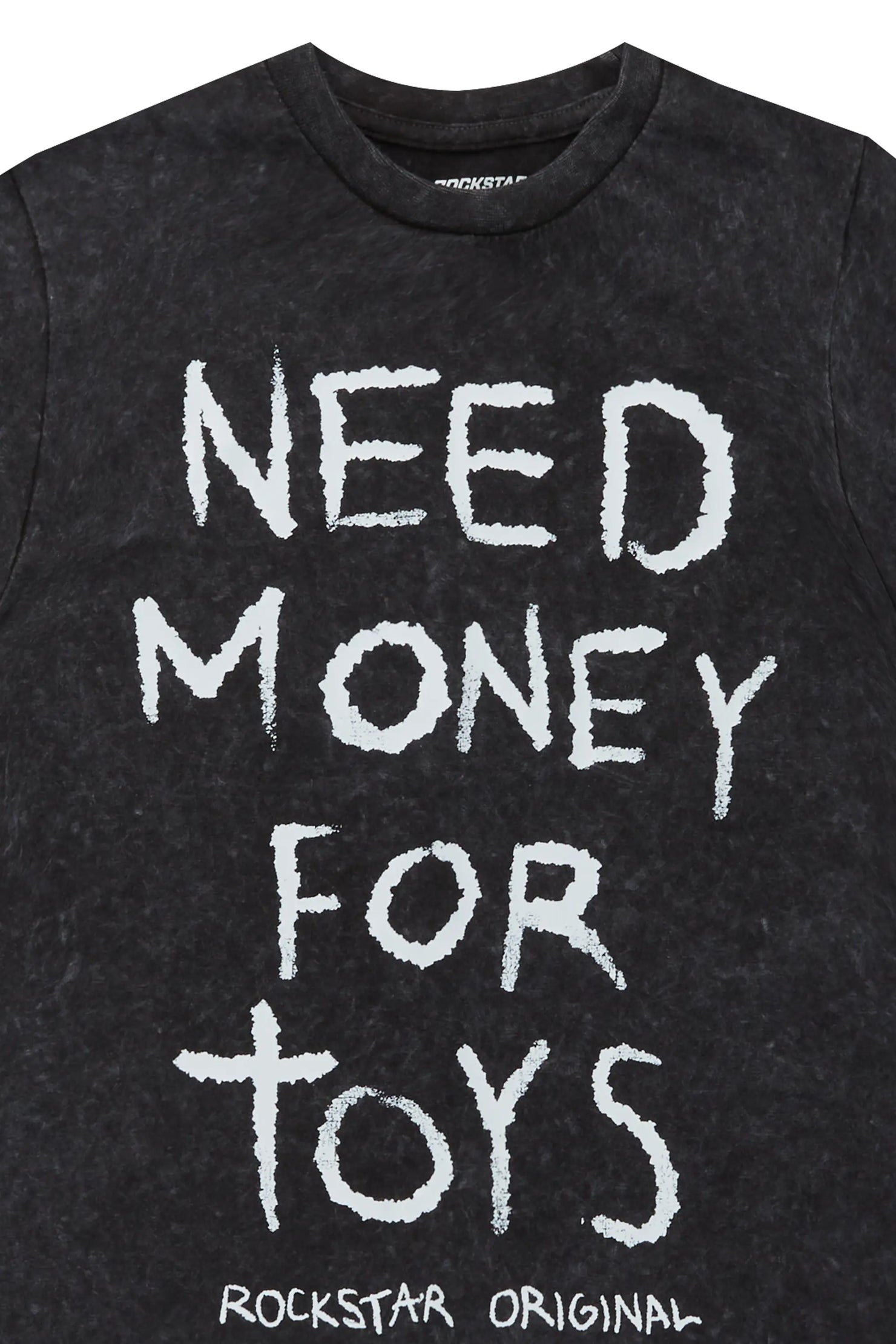 Boys M4Toys Vintage Black Graphic T-Shirt