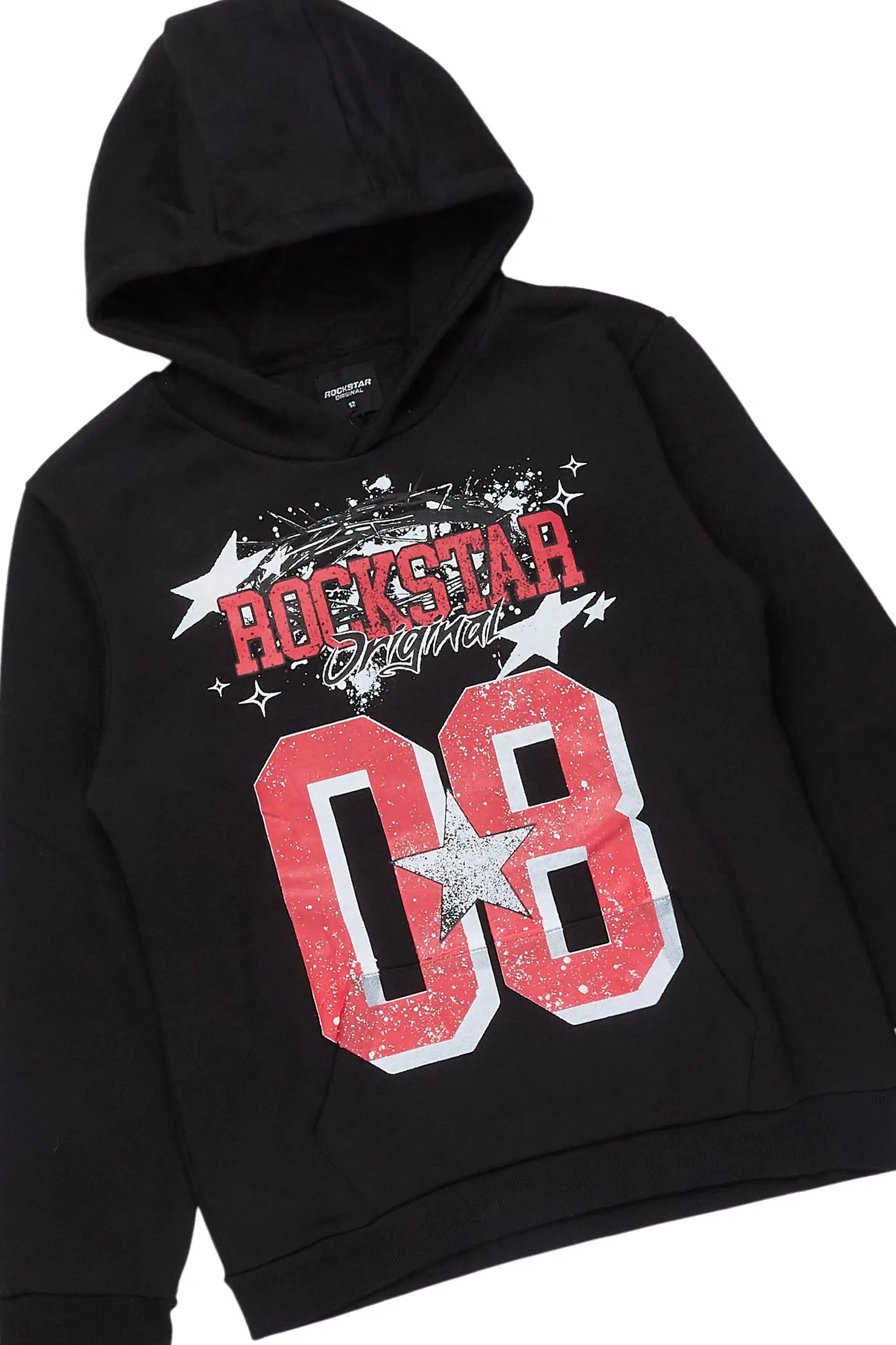 Boys All Star Black Hoodie & Shake Blue Stacked Jean Set