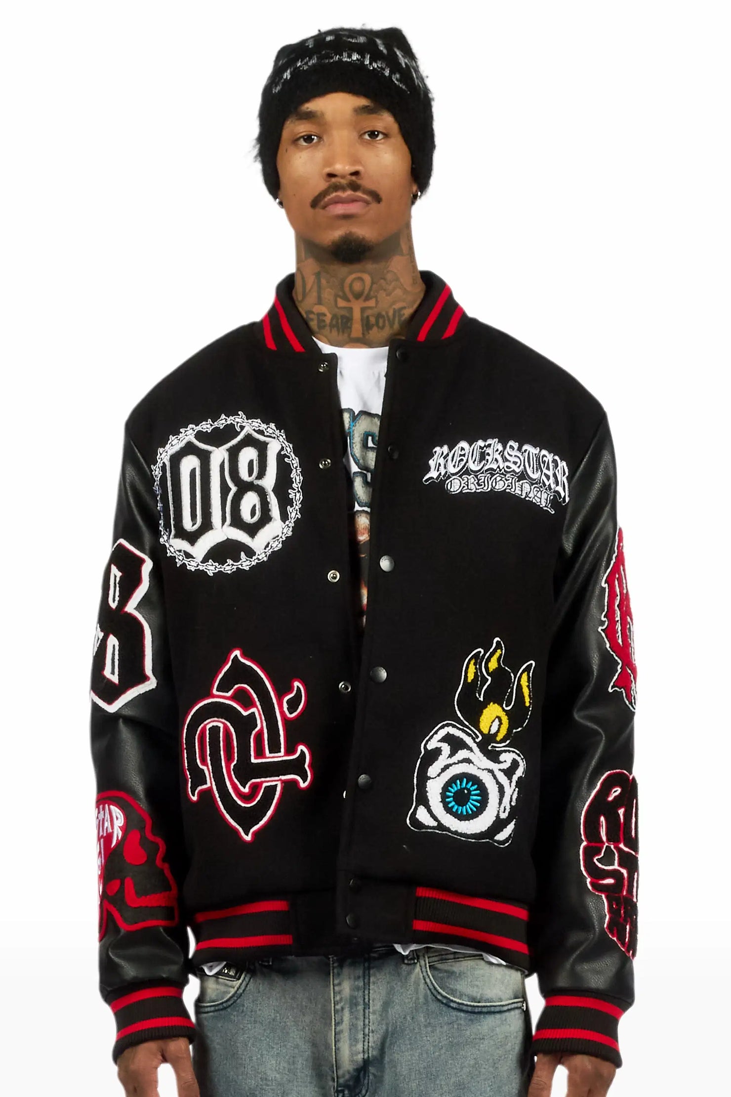 Syndicate Black Varsity Jacket