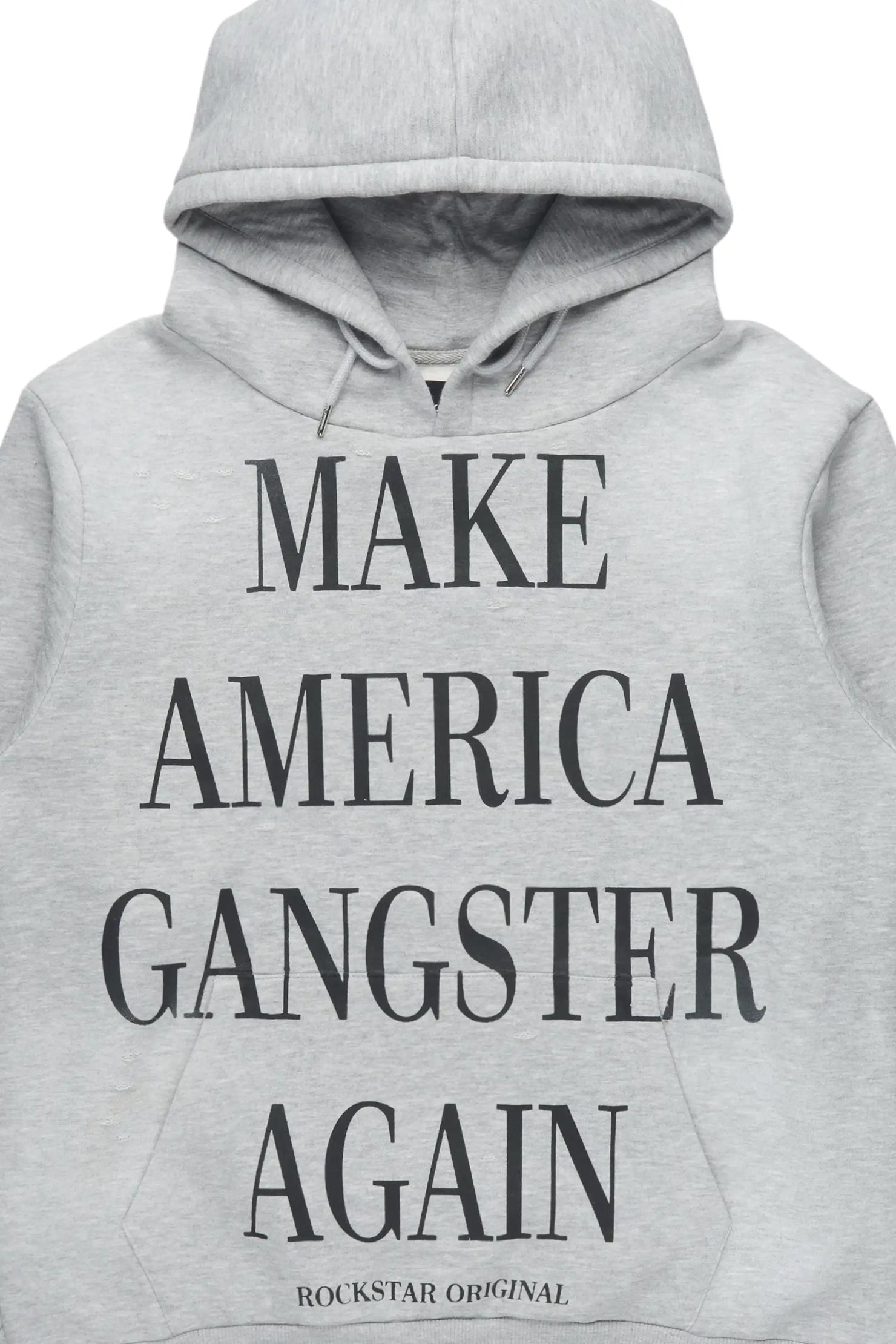 Drake Heather Grey Graphic Hoodie