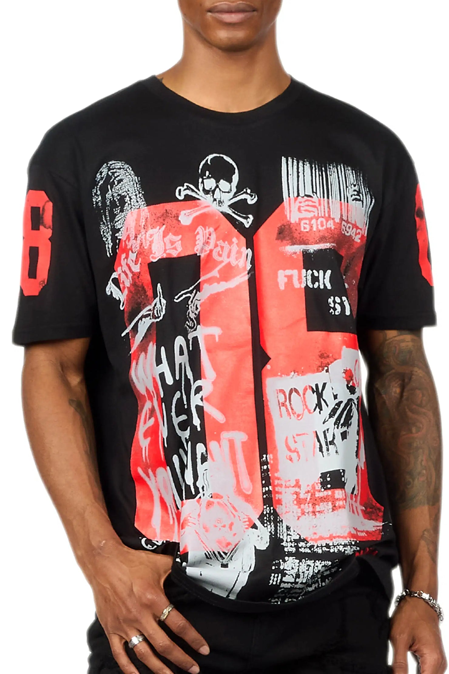 Grill 3.0 Black Oversized Graphic T-Shirt