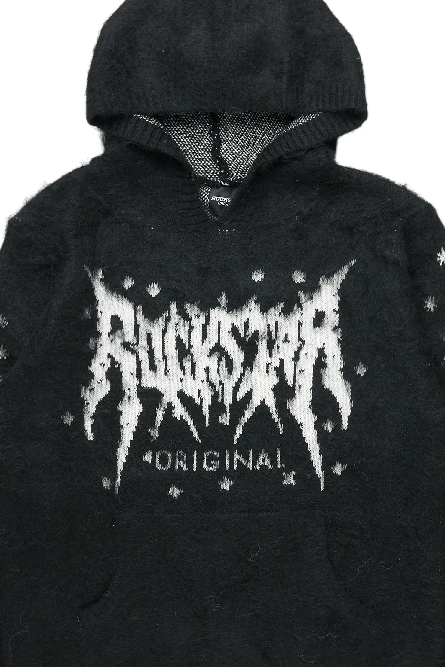 Evelyn Black Graphic Hoodie