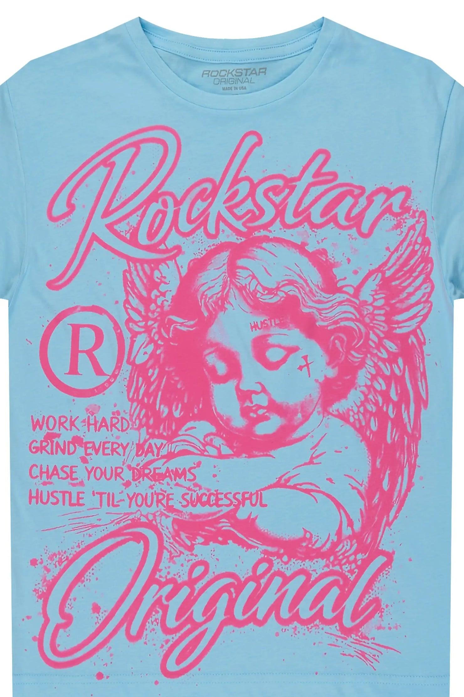 Girls Tyca Light Blue Graphic T-Shirt
