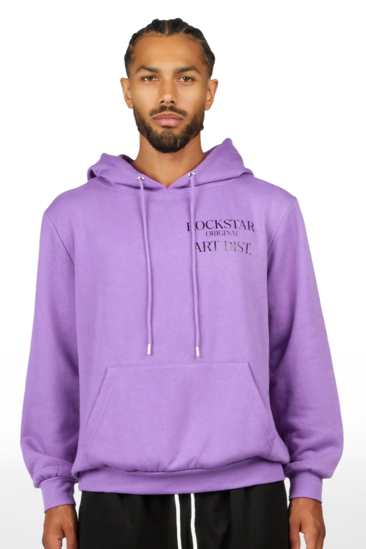 Rockstar Art Dist 2.0 Purple Graphic Hoodie