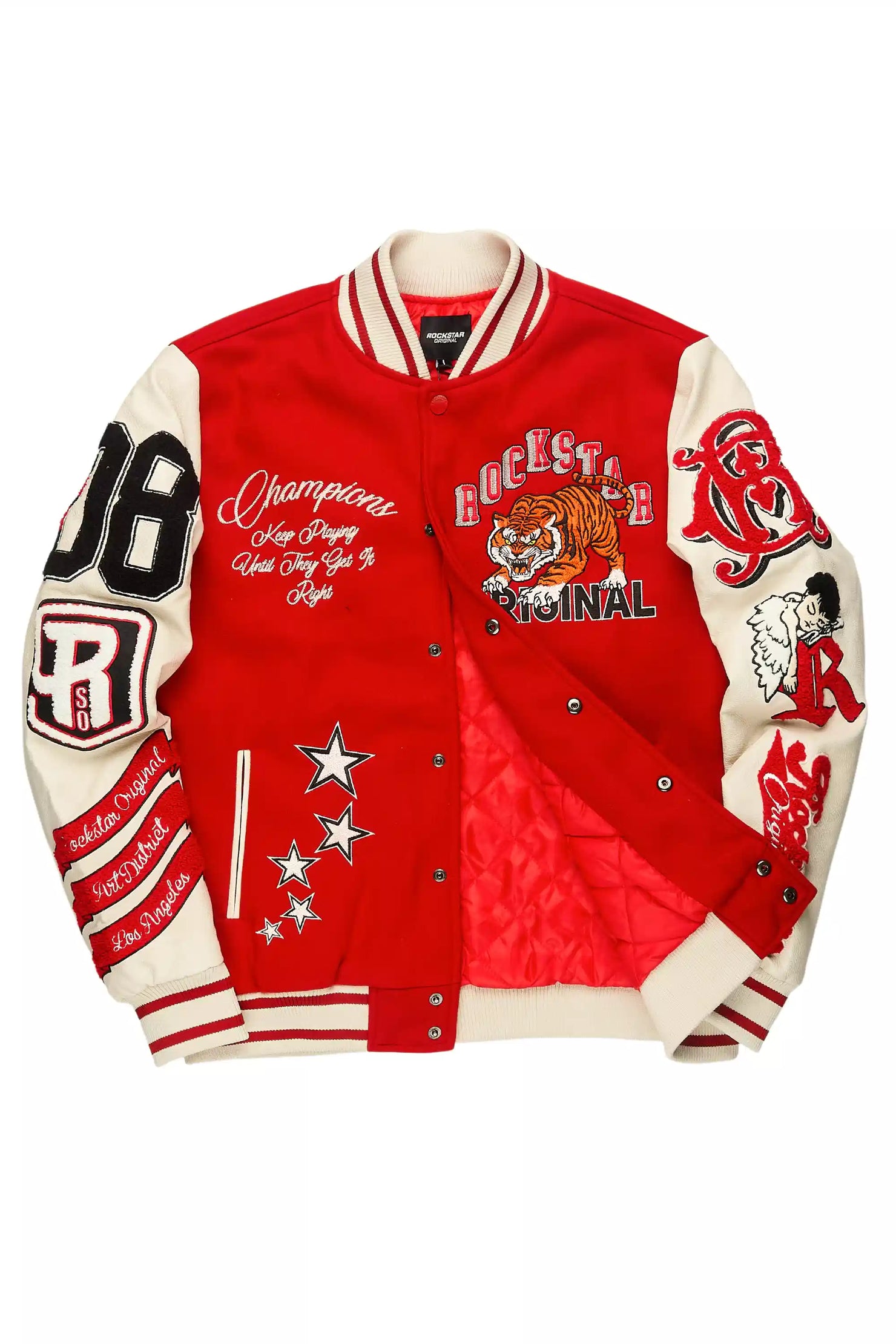 Alaric Red Varsity Jacket