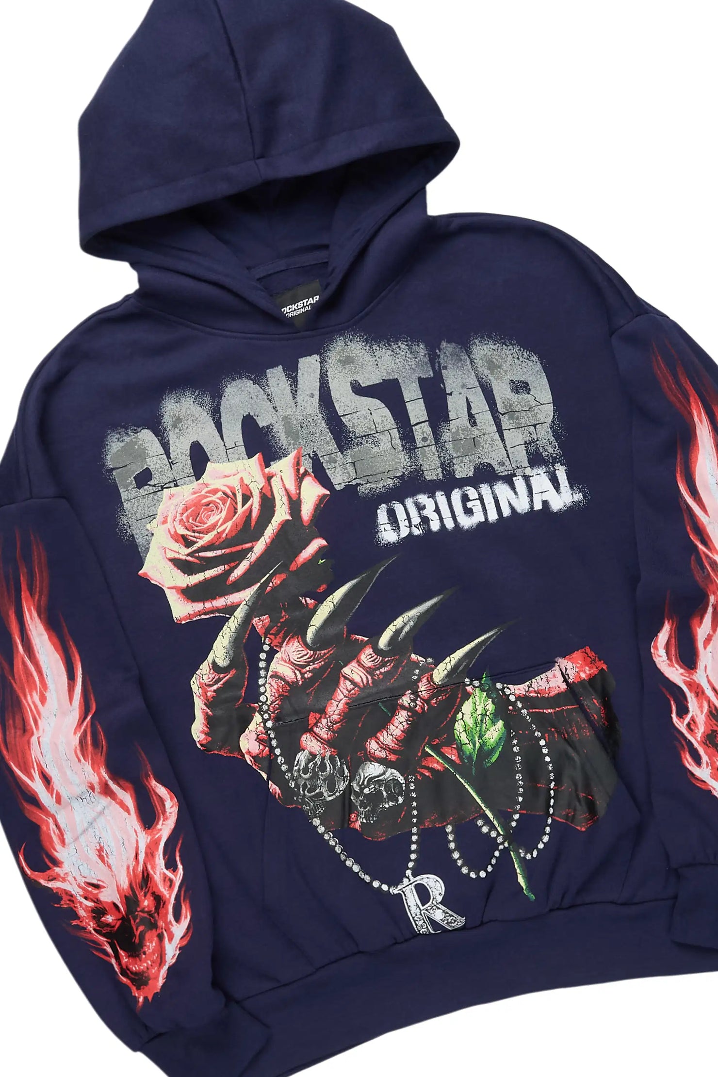 Azyrx Navy Hoodie/Baggy Pant Track Set