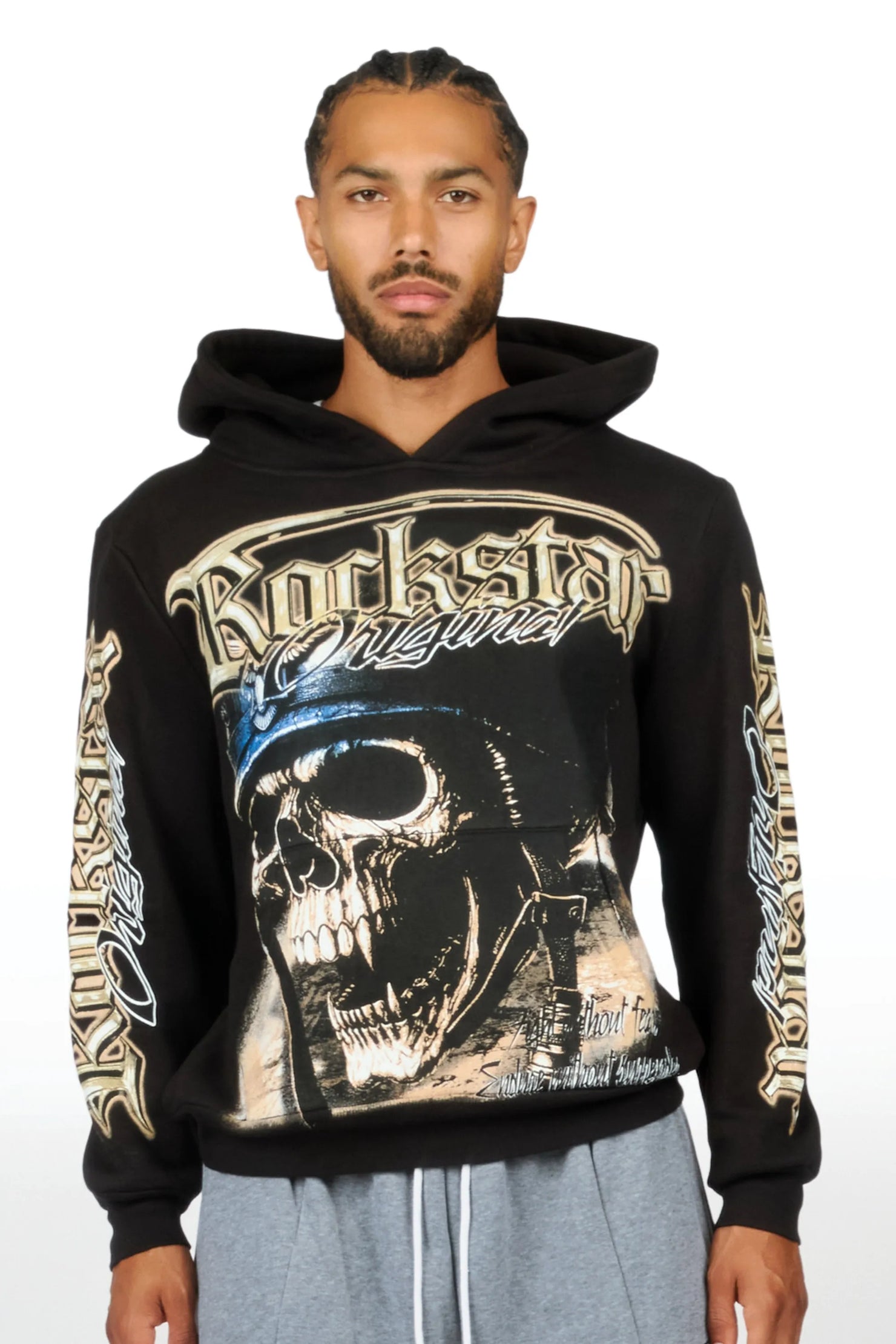 Navid Black Graphic Hoodie