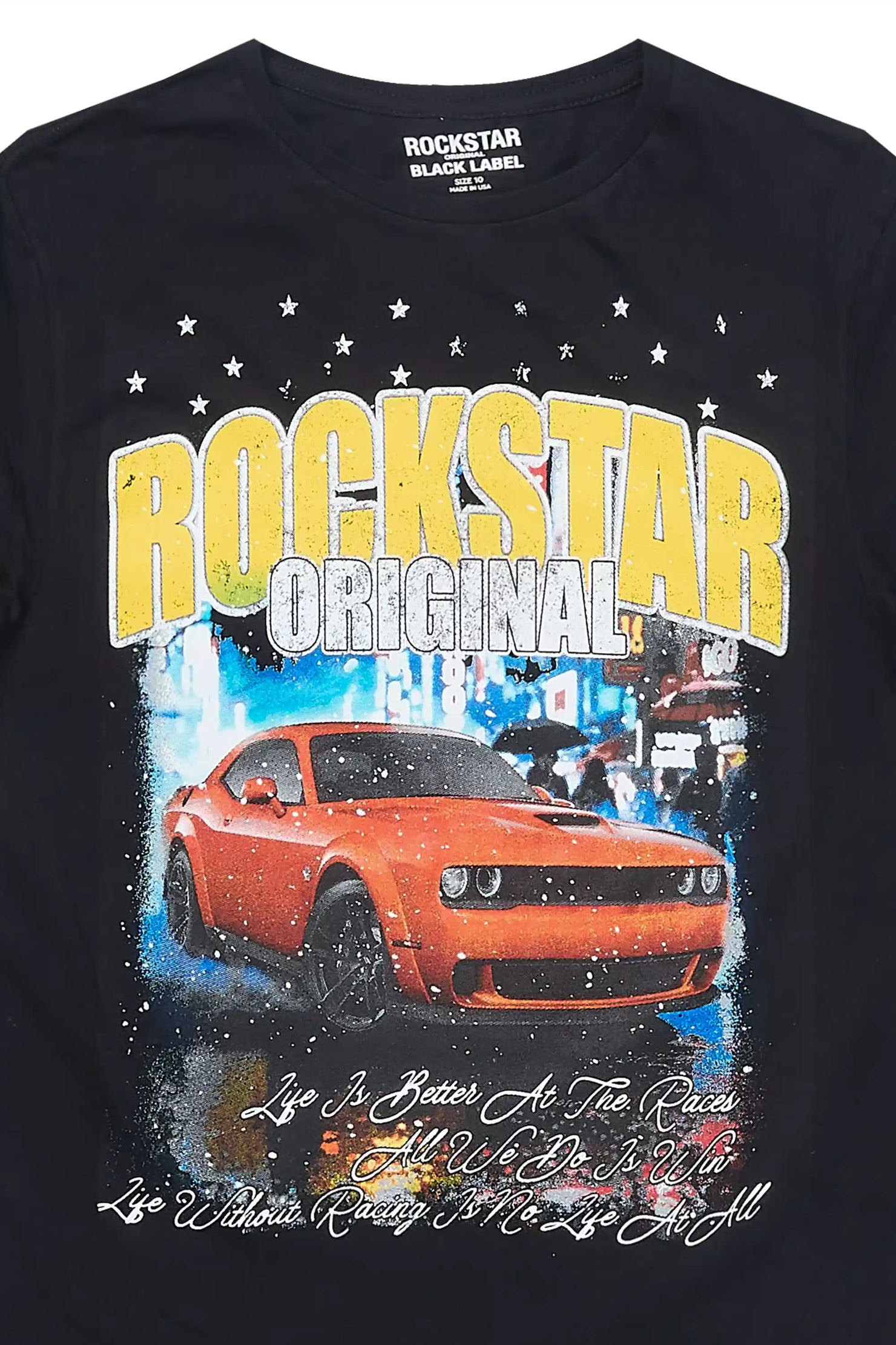 Boys Zerix Black Graphic T-Shirt