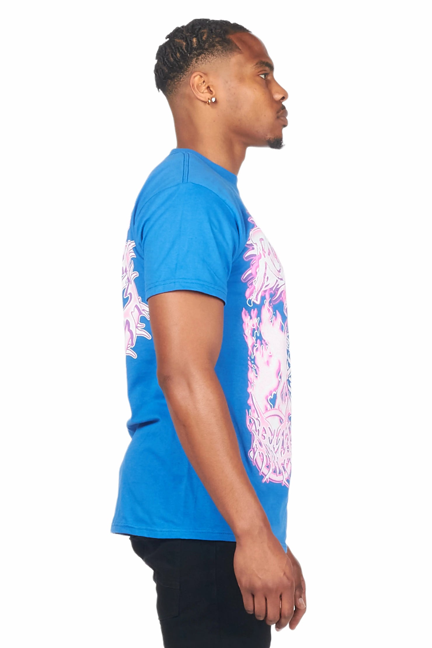 Yoga Royal Blue Graphic T-Shirt