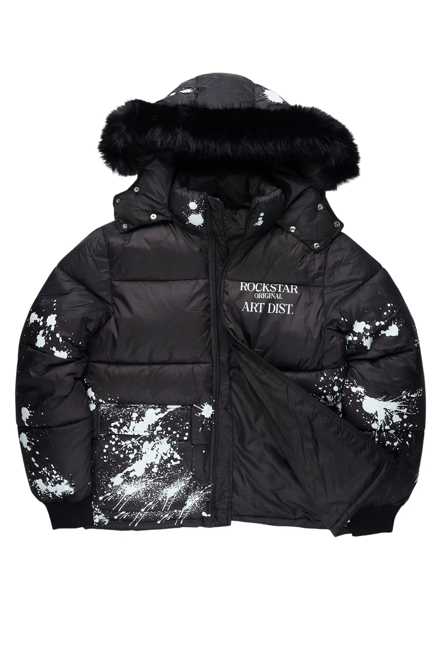 Filip Black Puffer Jacket