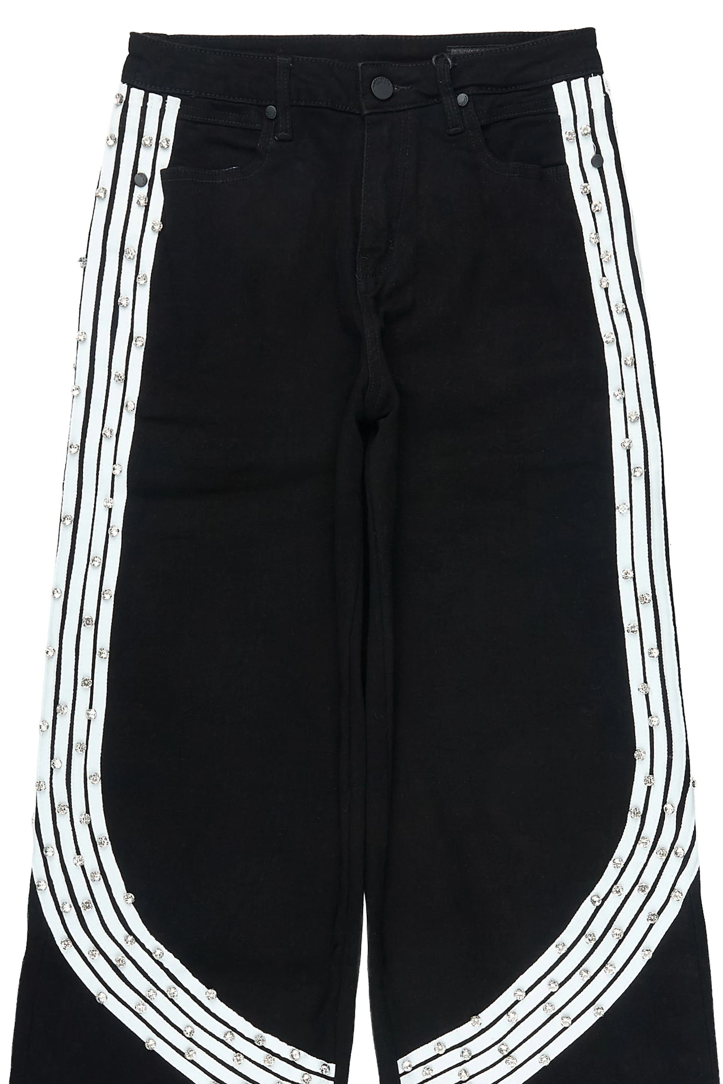 Boys Zayven Black Baggy Fit Jean