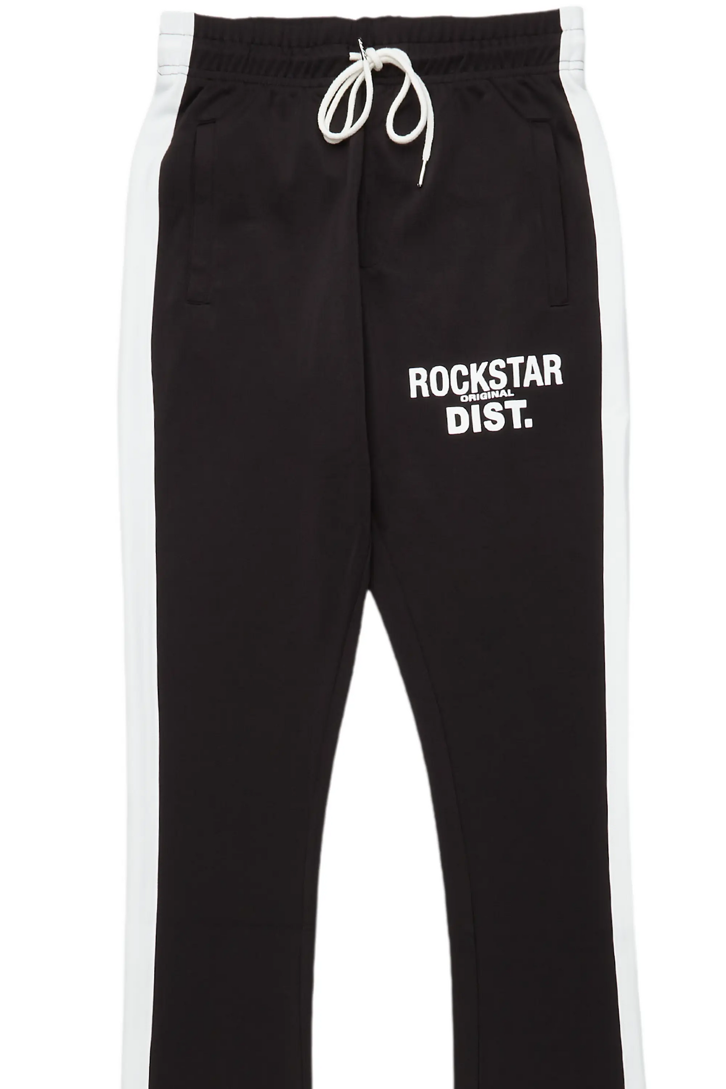 Landry Black Super Stacked Track Pant